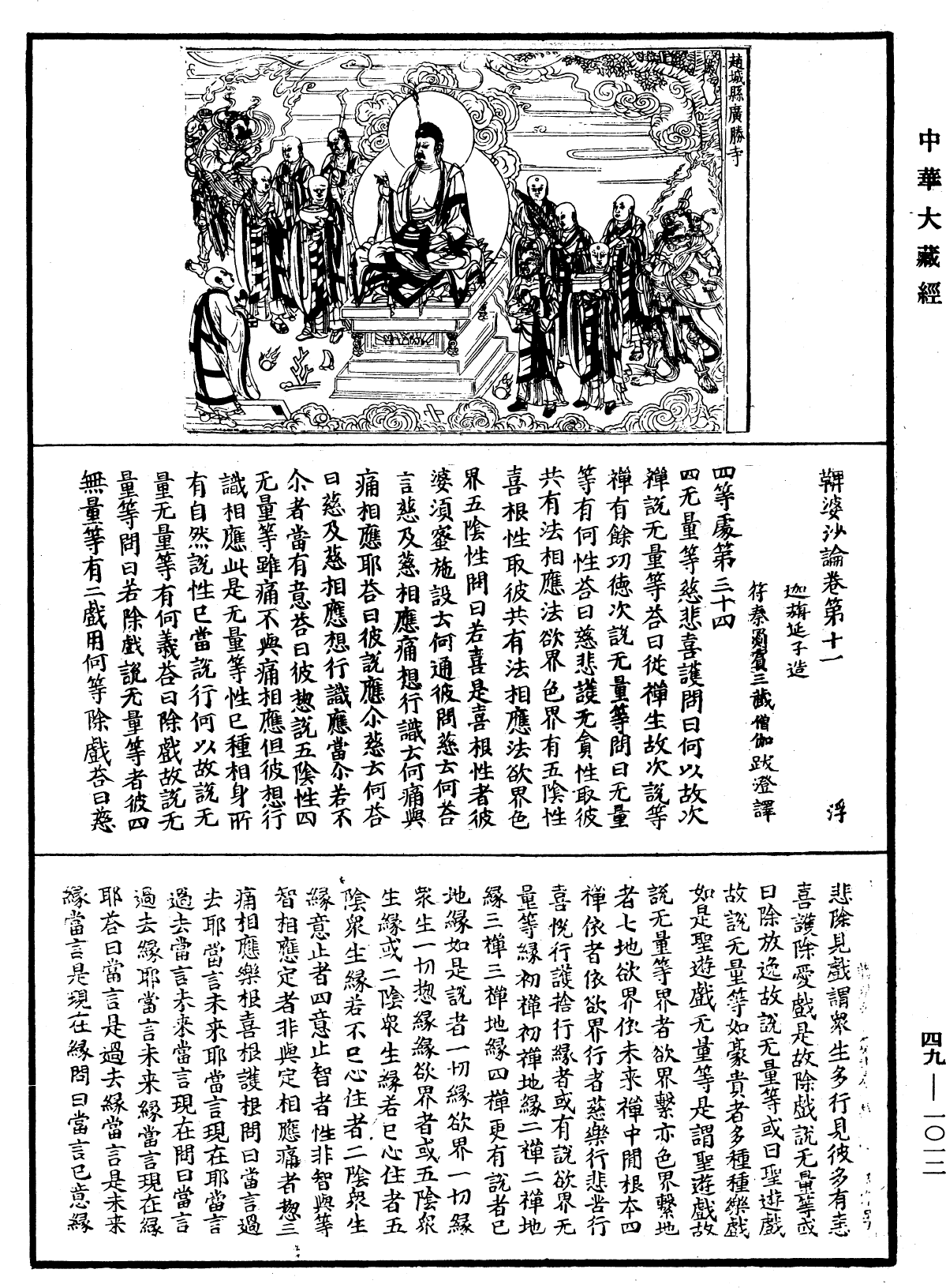 鞞婆沙論《中華大藏經》_第49冊_第1012頁