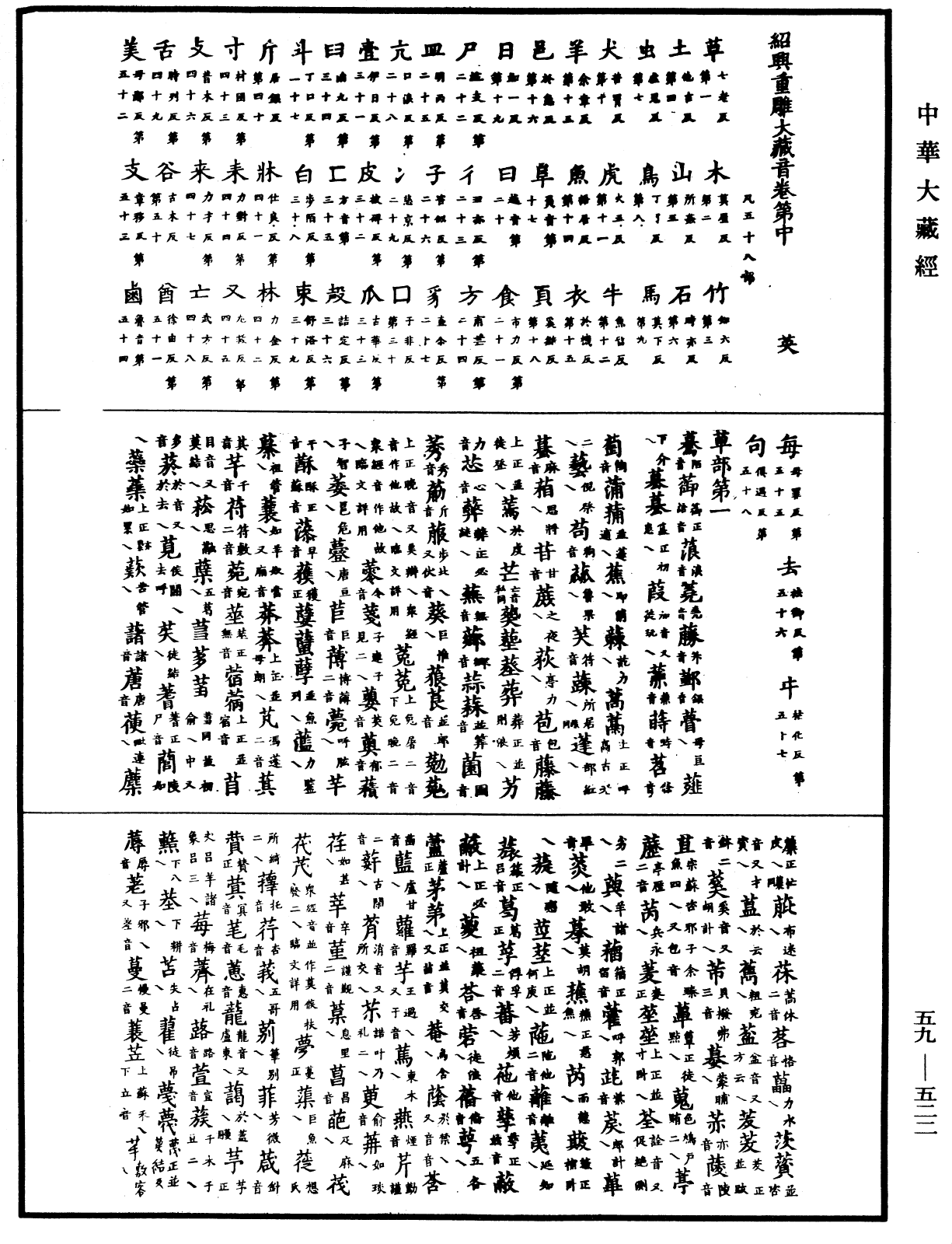 绍兴重雕大藏音《中华大藏经》_第59册_第0522页