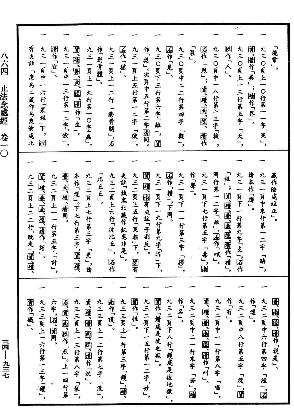 正法念處經《中華大藏經》_第34冊_第0937頁