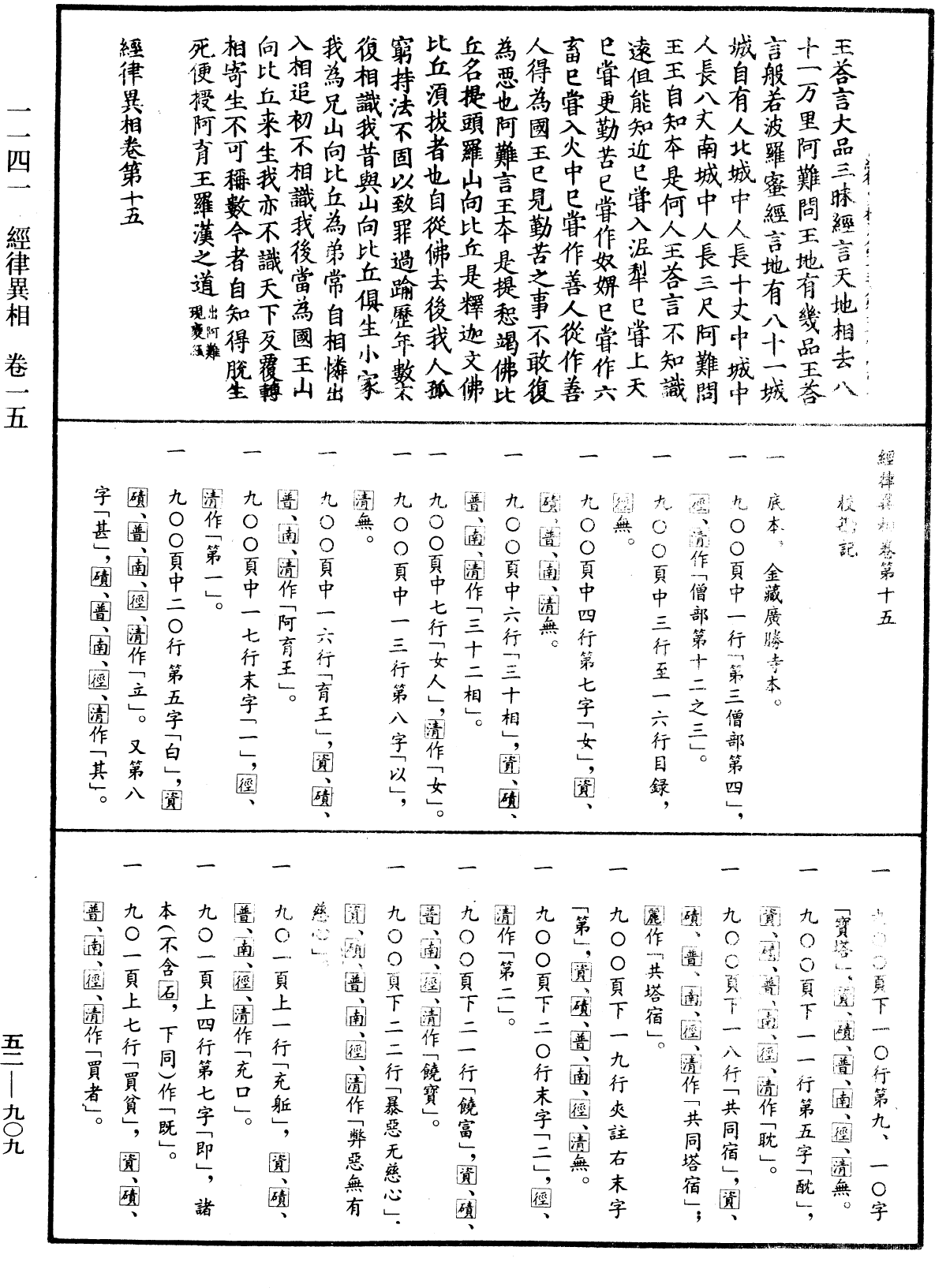 经律异相《中华大藏经》_第52册_第909页