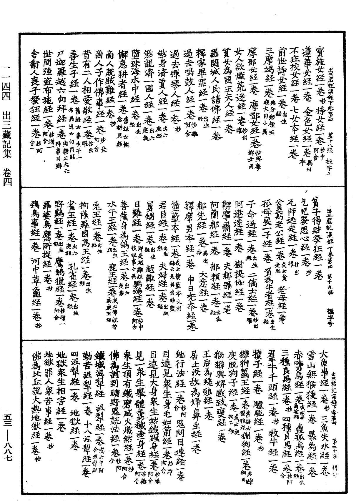 出三藏記集《中華大藏經》_第53冊_第887頁