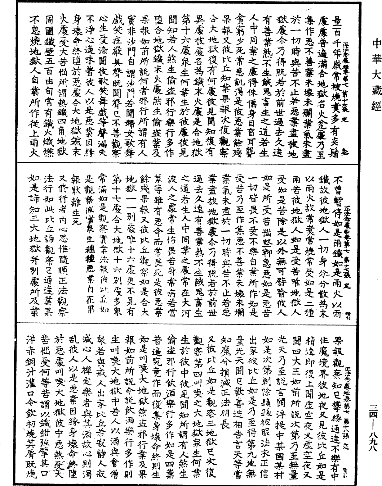 正法念處經《中華大藏經》_第34冊_第0898頁