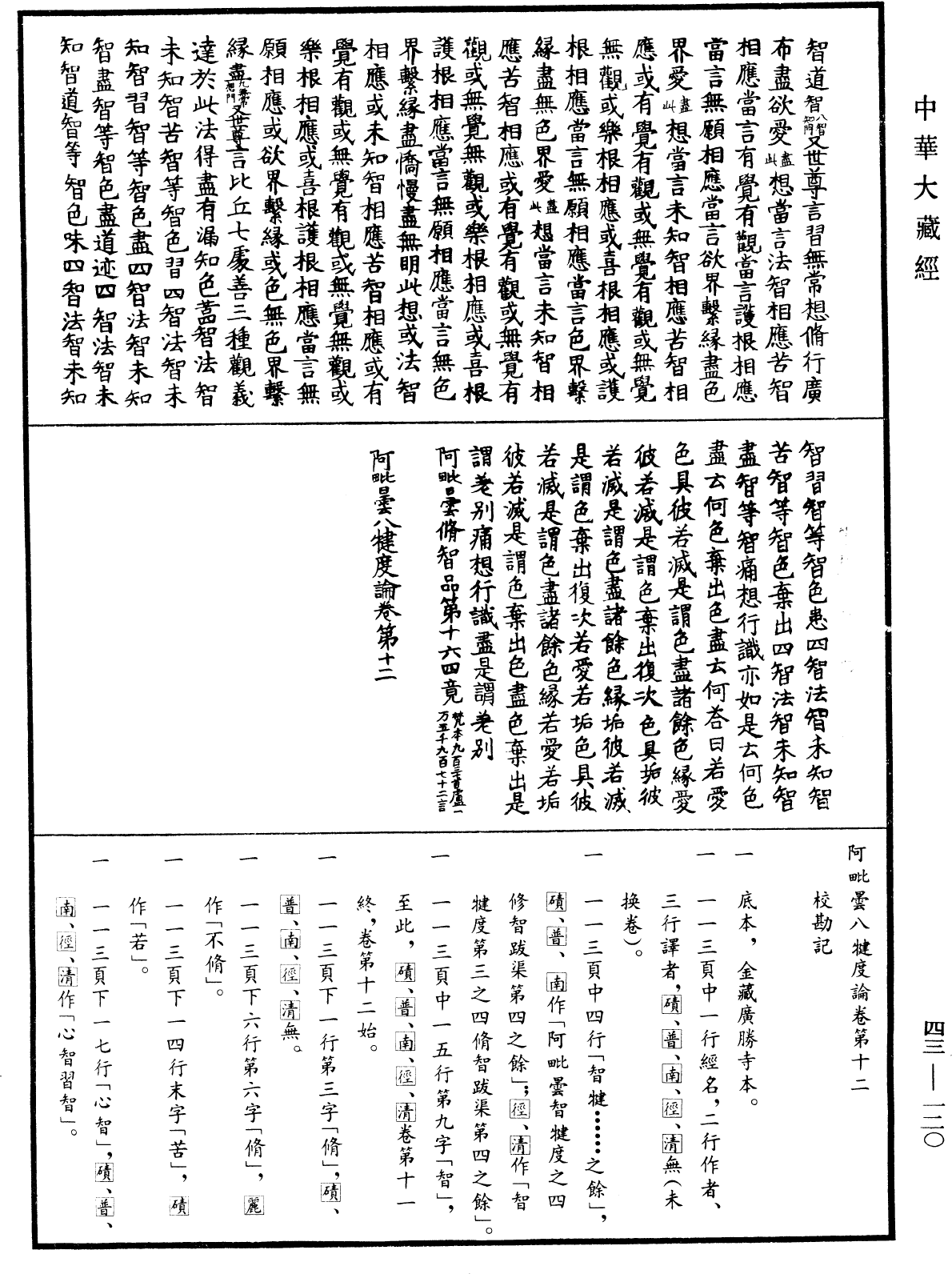 阿毗曇八犍度論《中華大藏經》_第43冊_第120頁