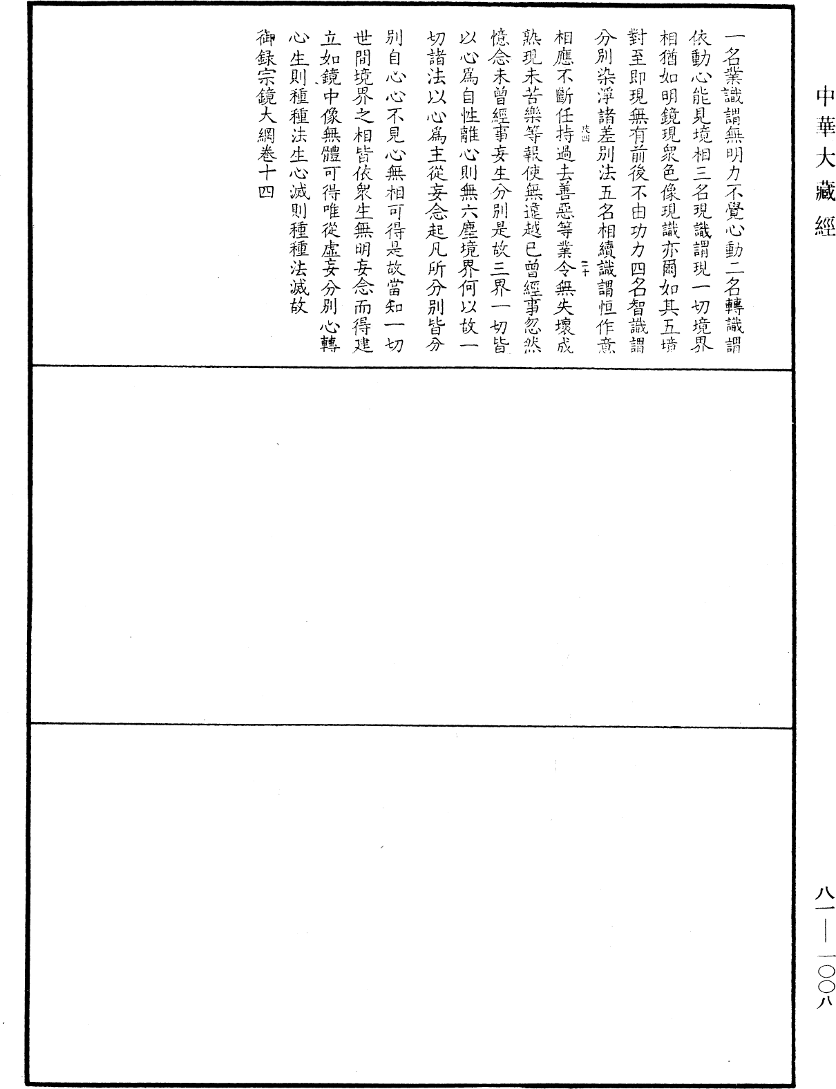 御錄宗鏡大綱《中華大藏經》_第81冊_第1008頁