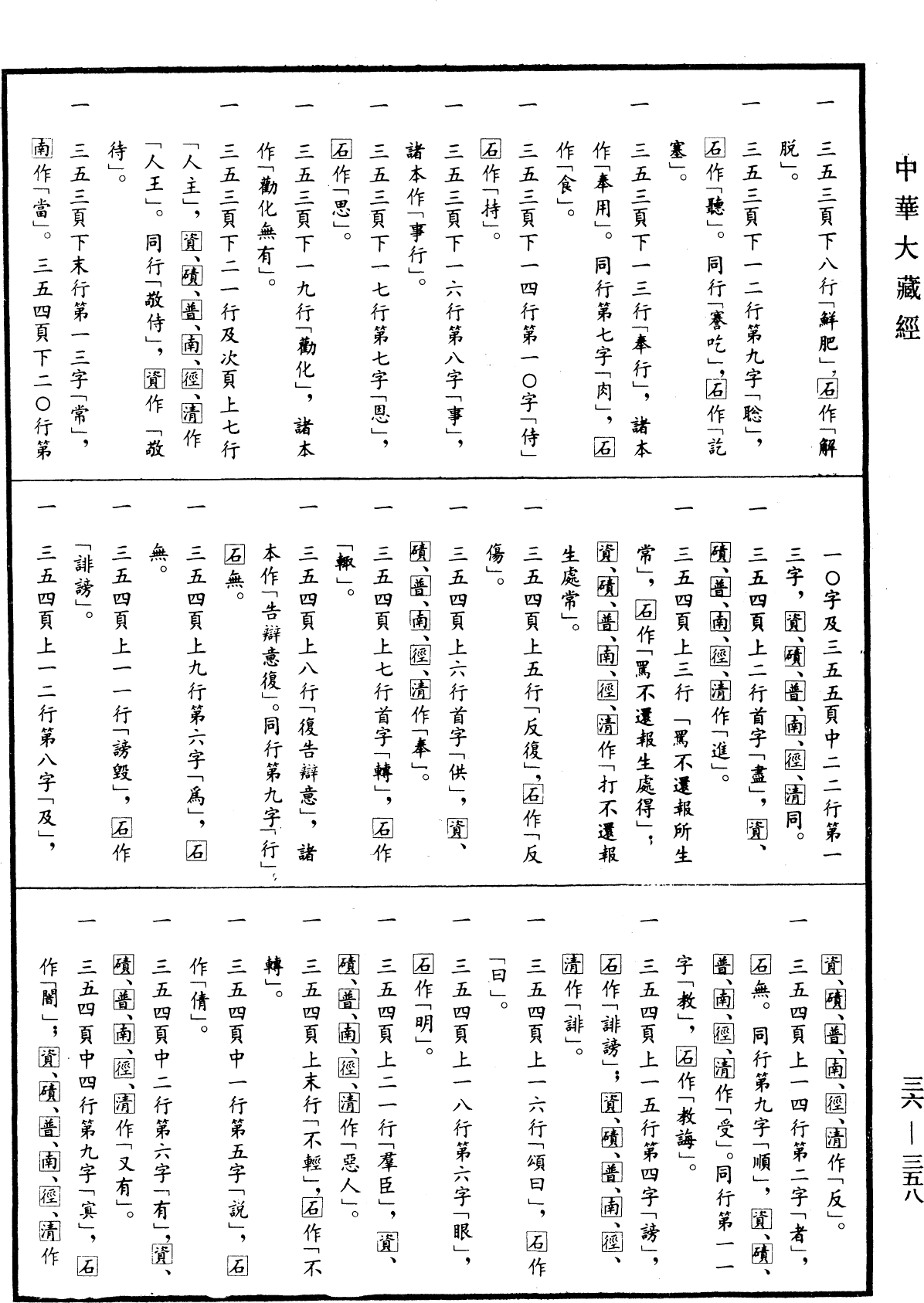 辯意長者子經《中華大藏經》_第36冊_第0358頁