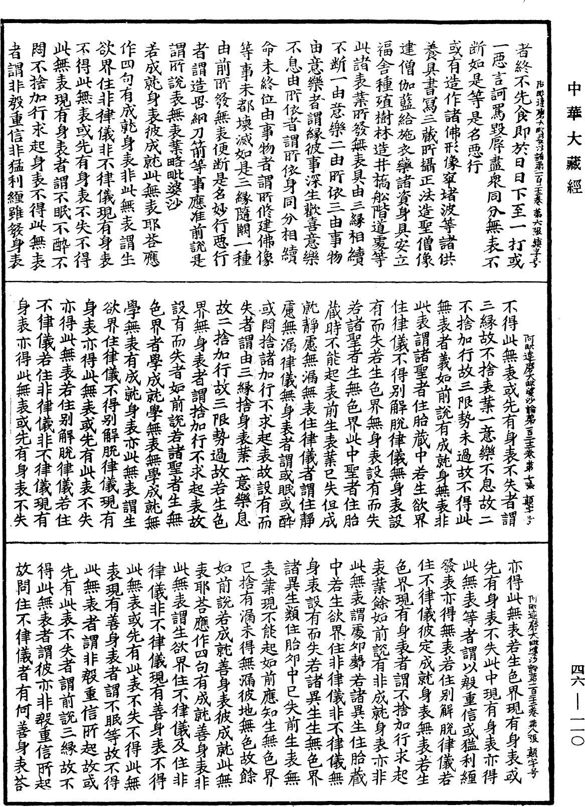 阿毗達磨大毗婆沙論《中華大藏經》_第46冊_第0110頁