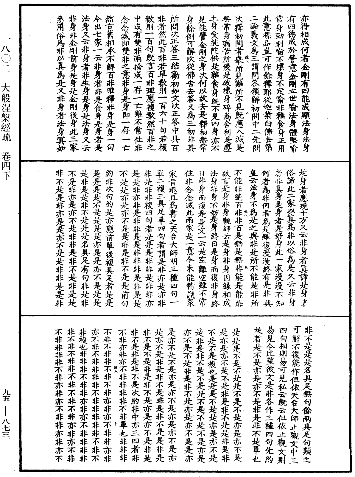 大般涅槃經疏《中華大藏經》_第95冊_第873頁