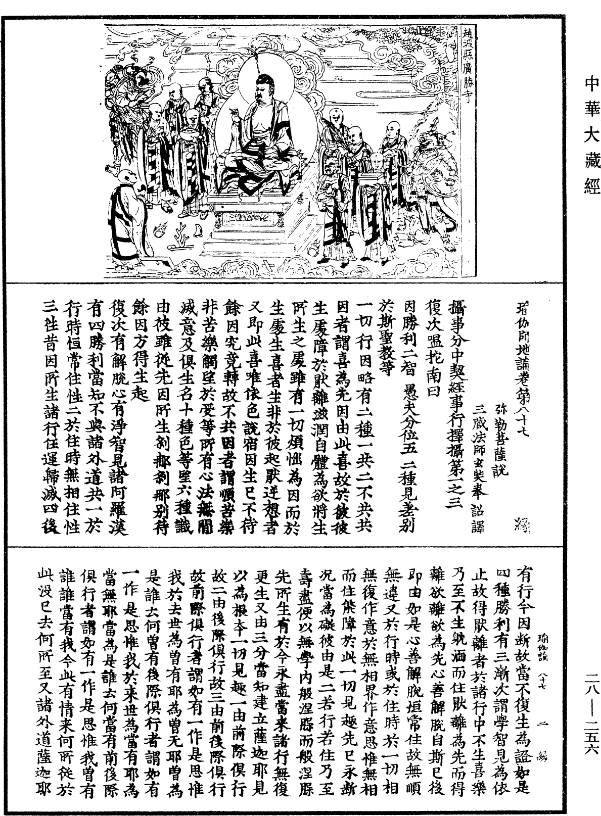 瑜伽師地論《中華大藏經》_第28冊_第0256頁