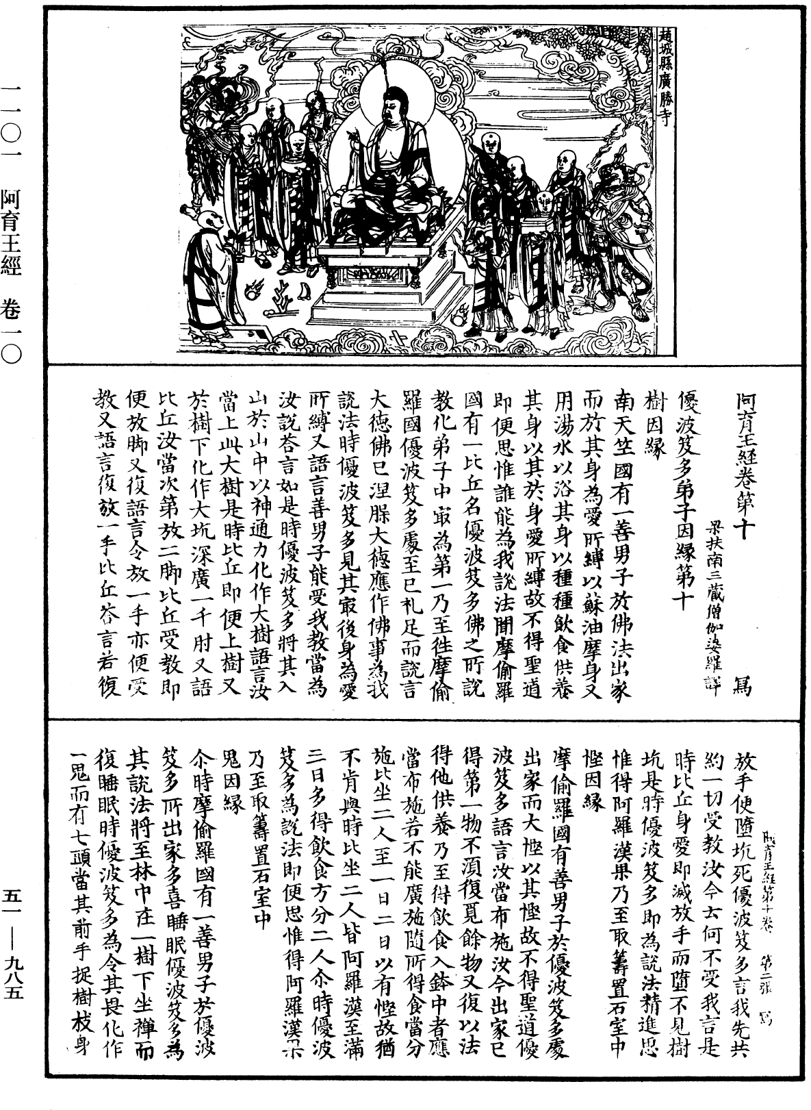 阿育王經《中華大藏經》_第51冊_第985頁