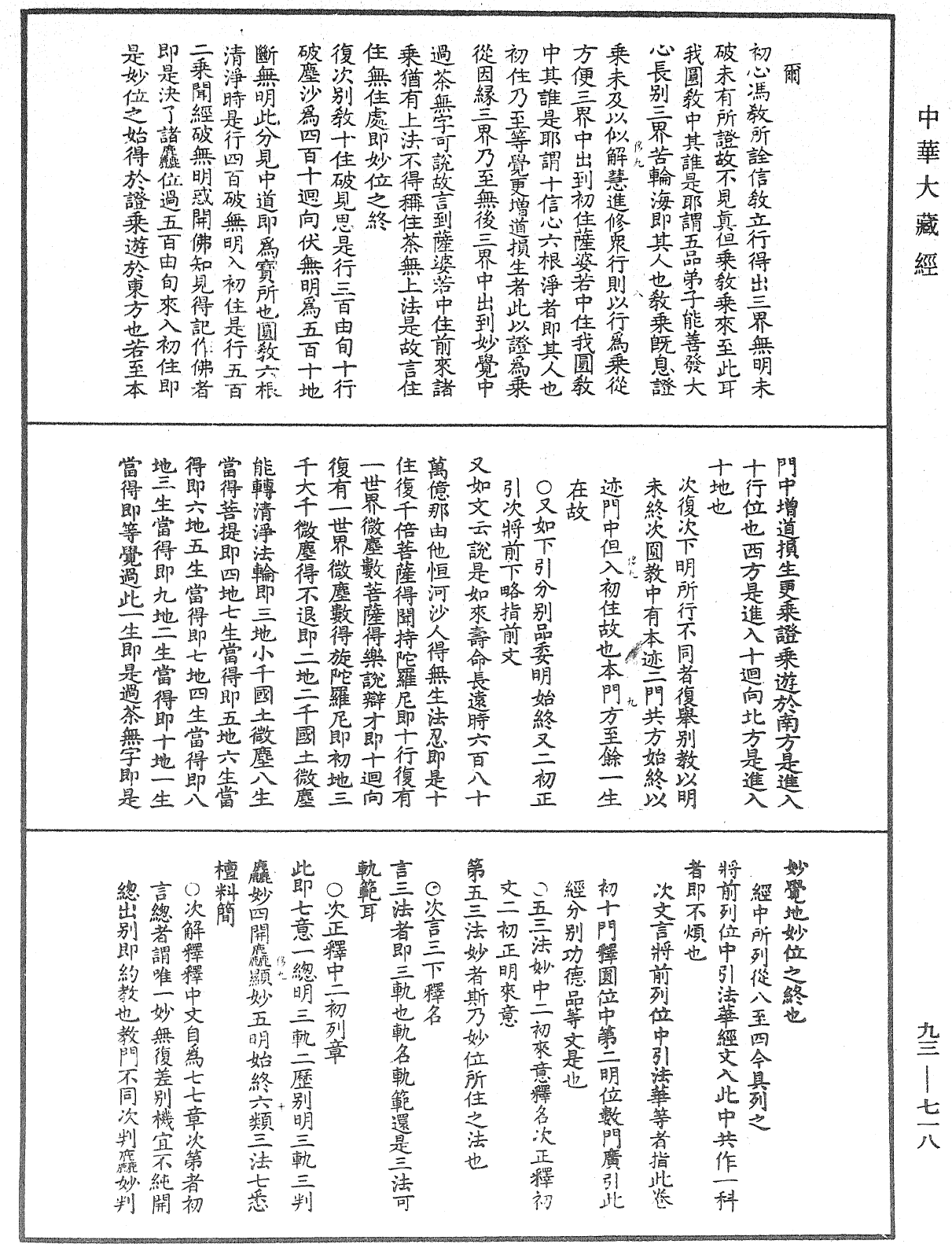 法華玄義釋籤《中華大藏經》_第93冊_第718頁