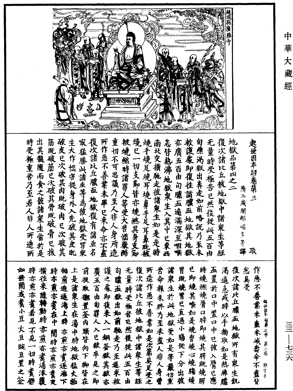 起世因本經《中華大藏經》_第33冊_第0736頁