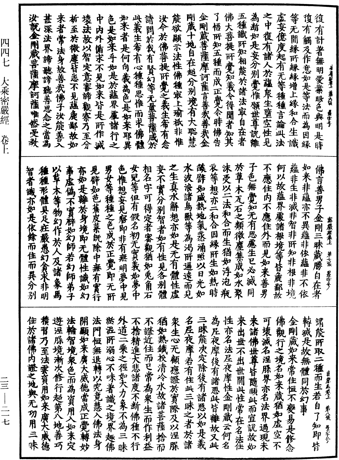 大乘密嚴經《中華大藏經》_第23冊_第217頁