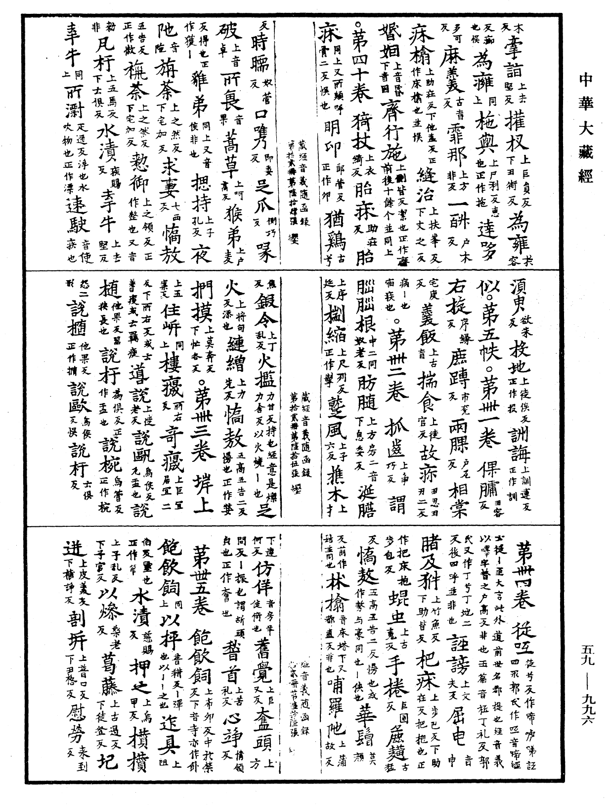 新集藏經音義隨函錄《中華大藏經》_第59冊_第0996頁