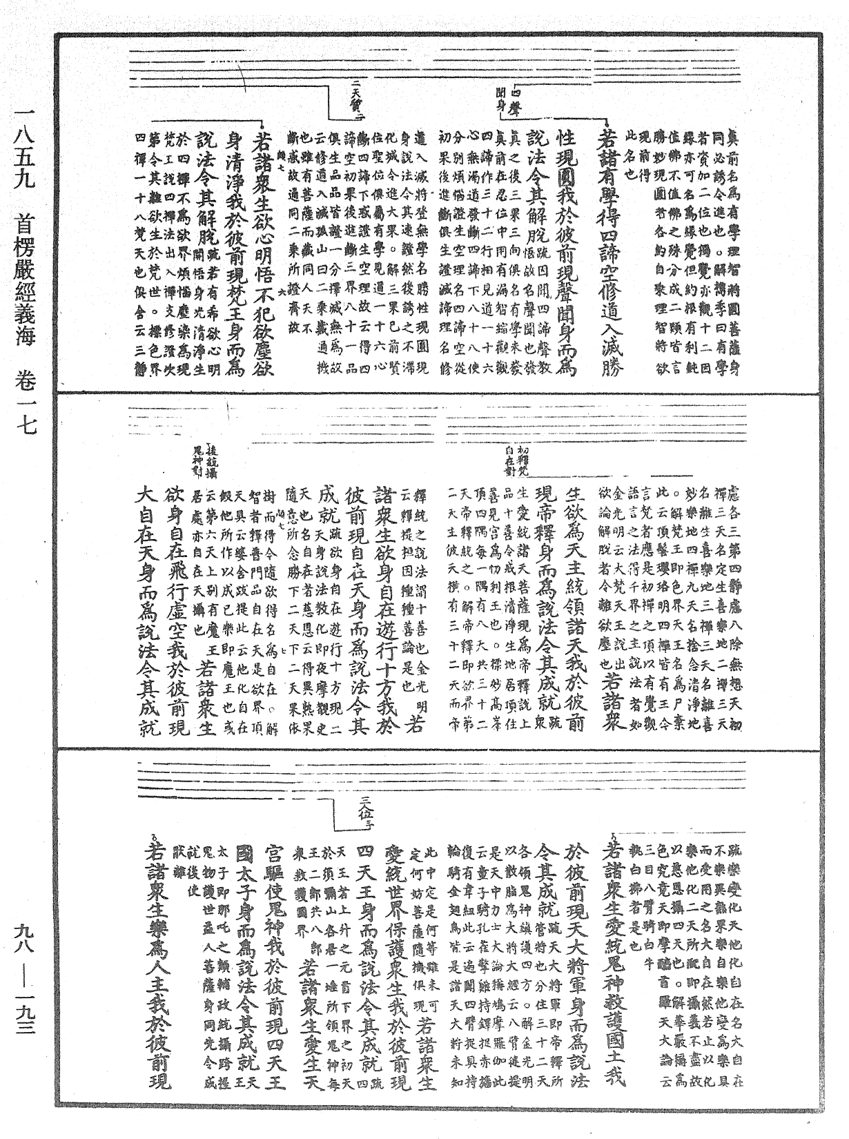 首楞严经义海《中华大藏经》_第98册_第193页