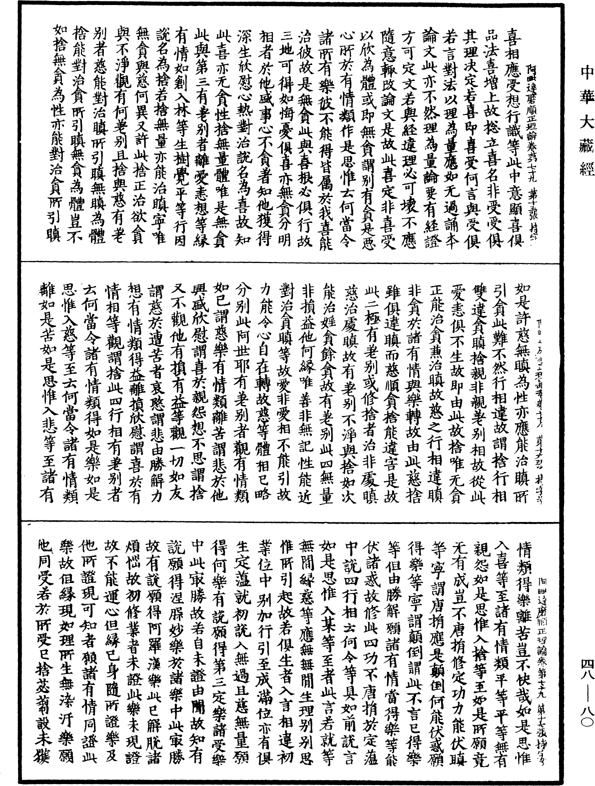 阿毗達磨順正理論《中華大藏經》_第48冊_第0080頁