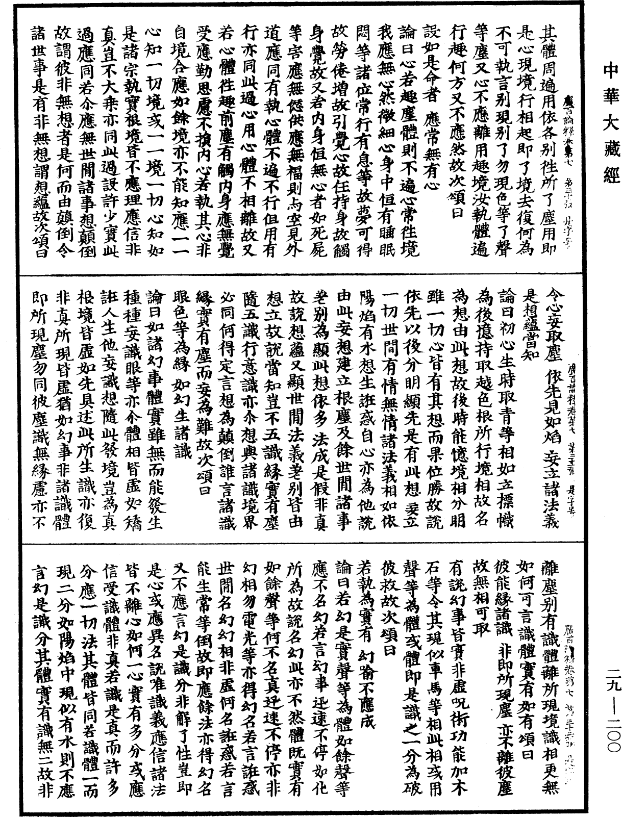 大乘廣百論釋論《中華大藏經》_第29冊_第0200頁