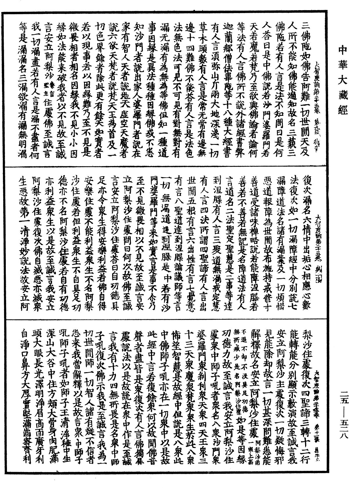 大智度論《中華大藏經》_第25冊_第528頁