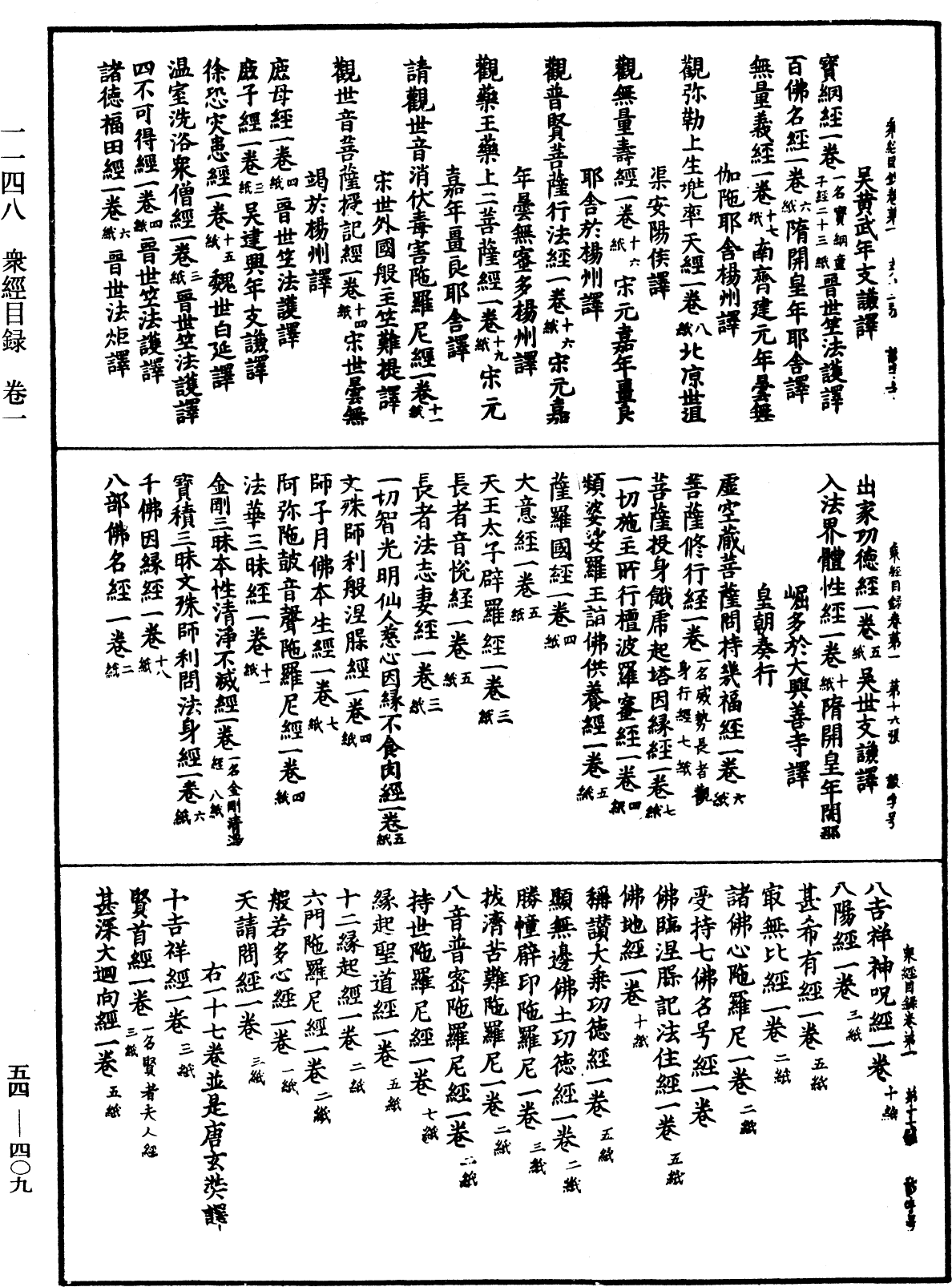 眾經目錄《中華大藏經》_第54冊_第409頁