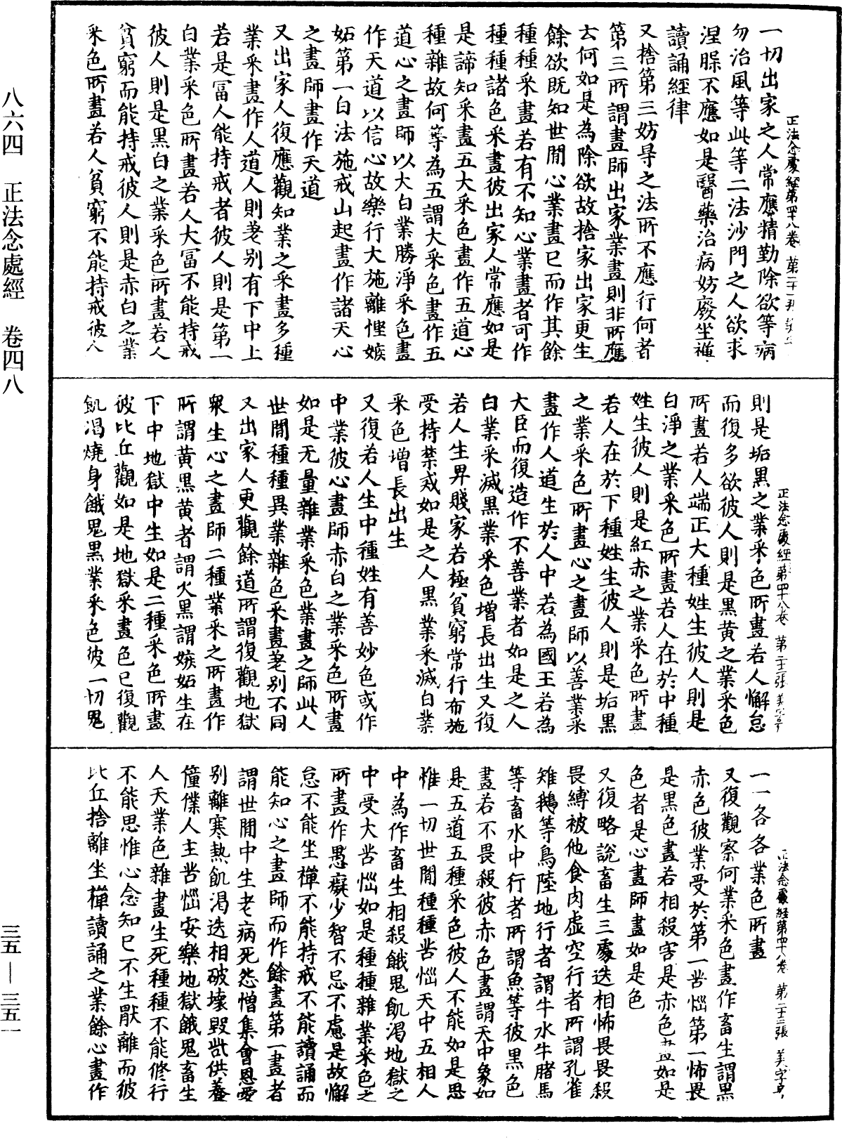 正法念處經《中華大藏經》_第35冊_第0351頁