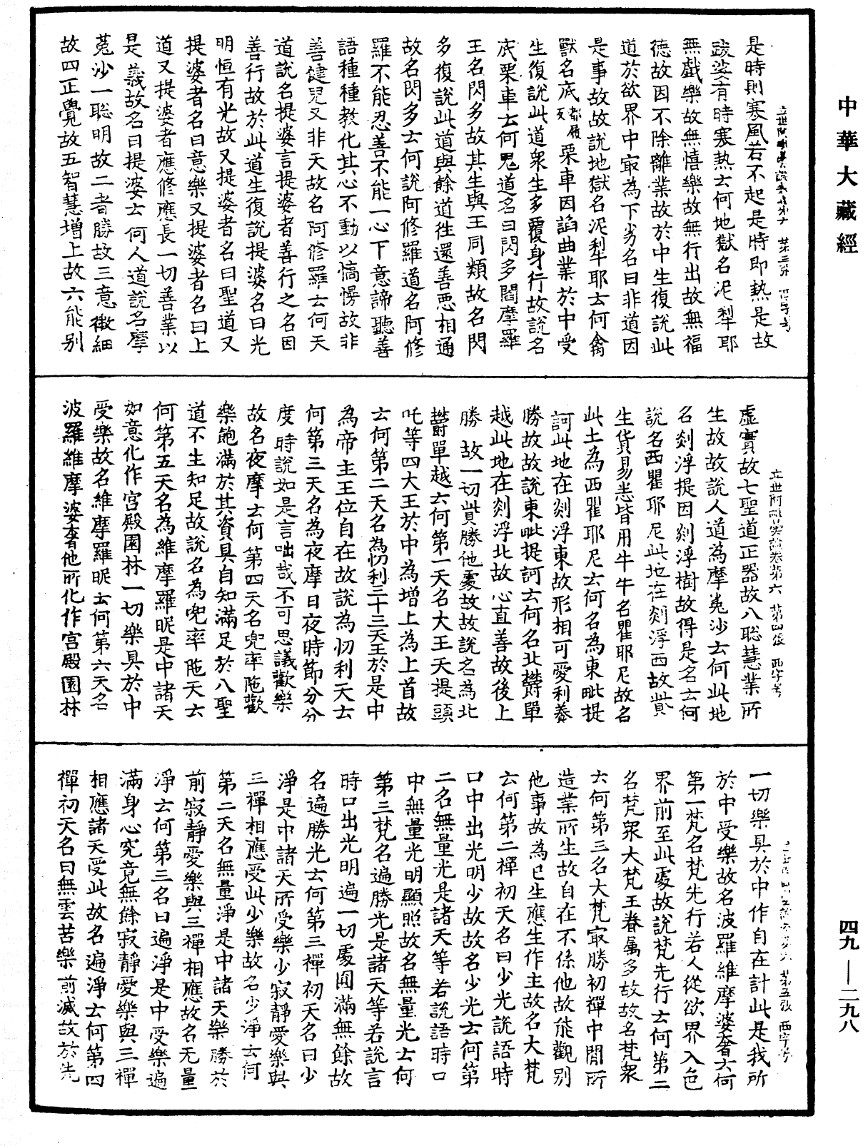 佛說立世阿毗曇論《中華大藏經》_第49冊_第0298頁