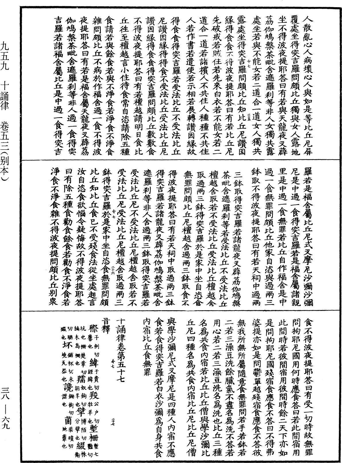 十誦律《中華大藏經》_第38冊_第069頁