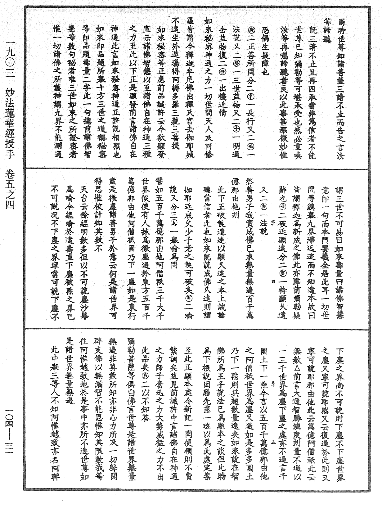 妙法莲华经授手《中华大藏经》_第104册_第031页