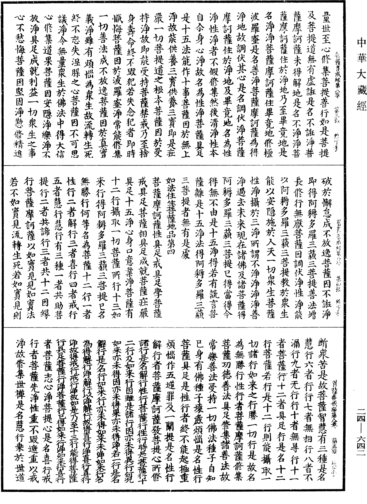 菩薩善戒經《中華大藏經》_第24冊_第642頁