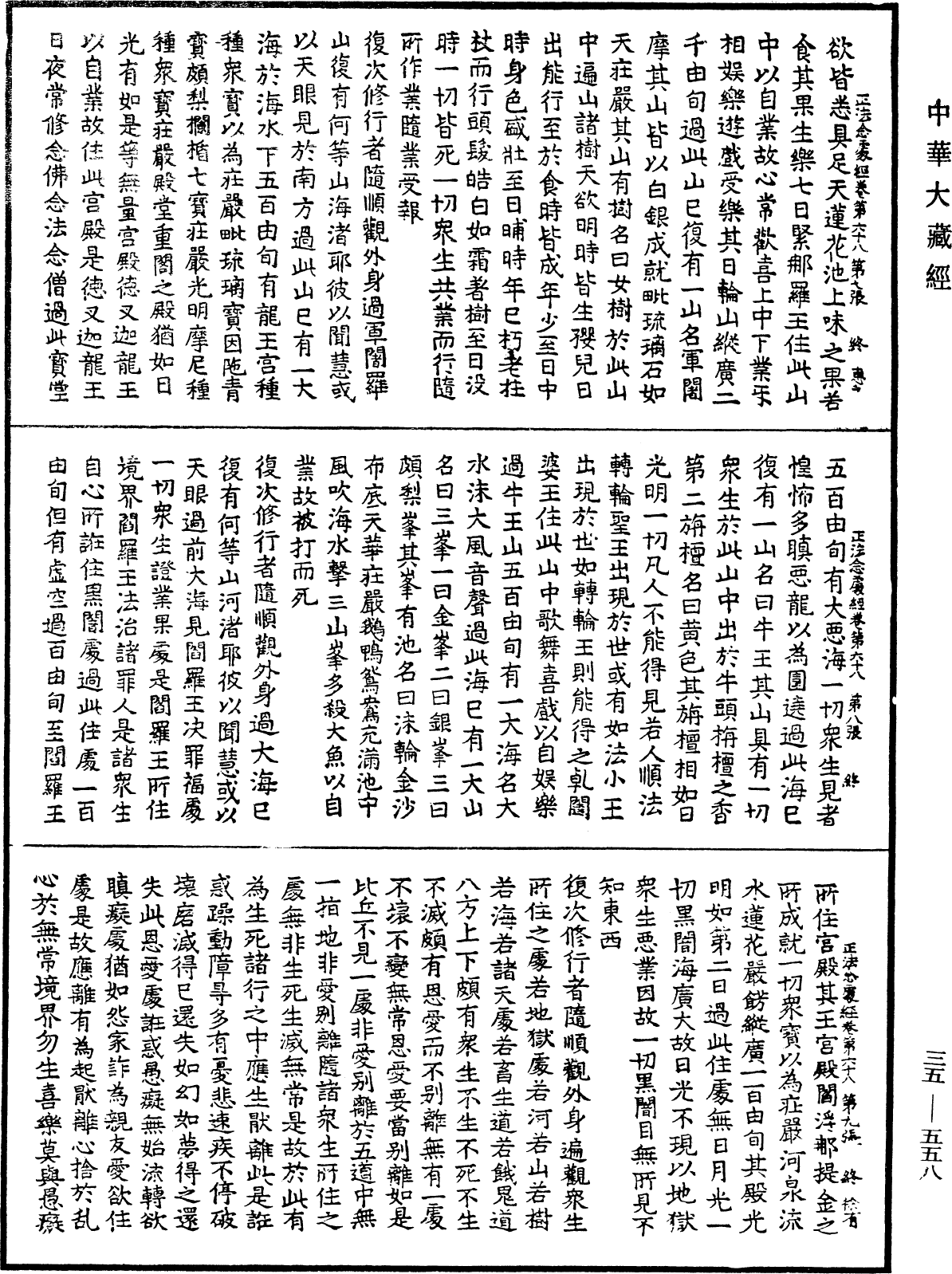 正法念處經《中華大藏經》_第35冊_第0558頁