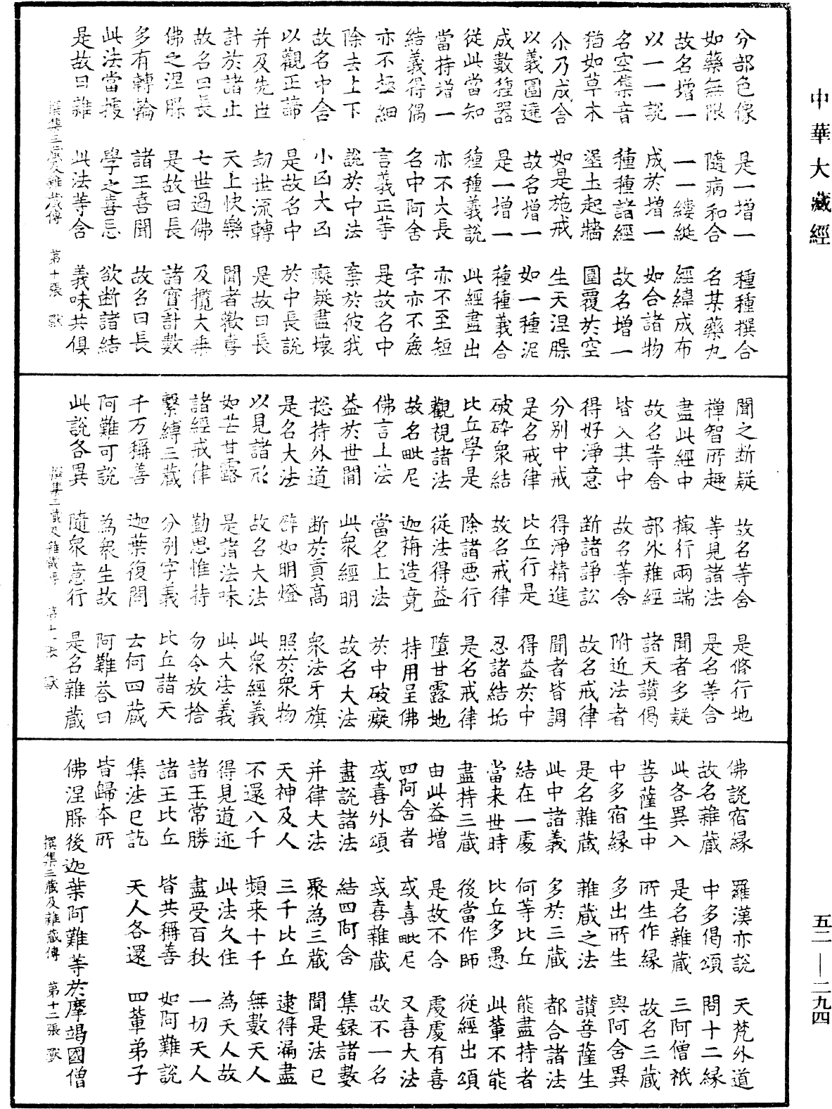 撰集三藏及雜藏傳《中華大藏經》_第52冊_第294頁