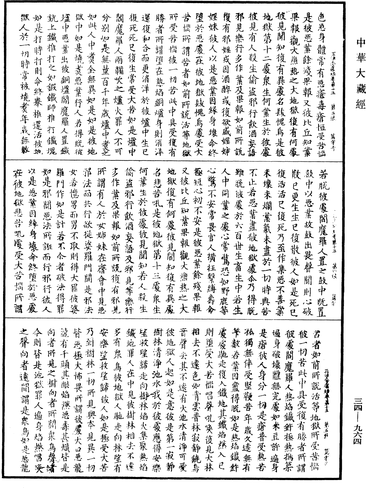 正法念處經《中華大藏經》_第34冊_第0964頁