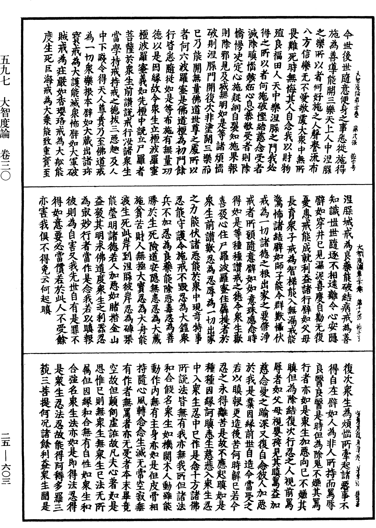 大智度論《中華大藏經》_第25冊_第603頁