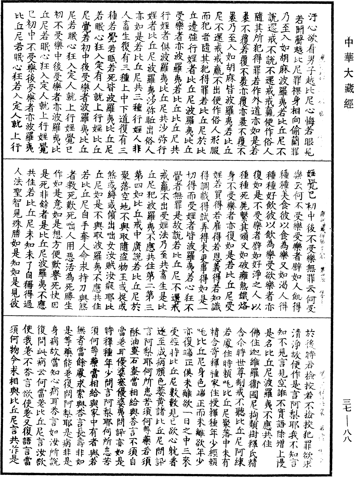 摩訶僧祇律《中華大藏經》_第37冊_第088頁