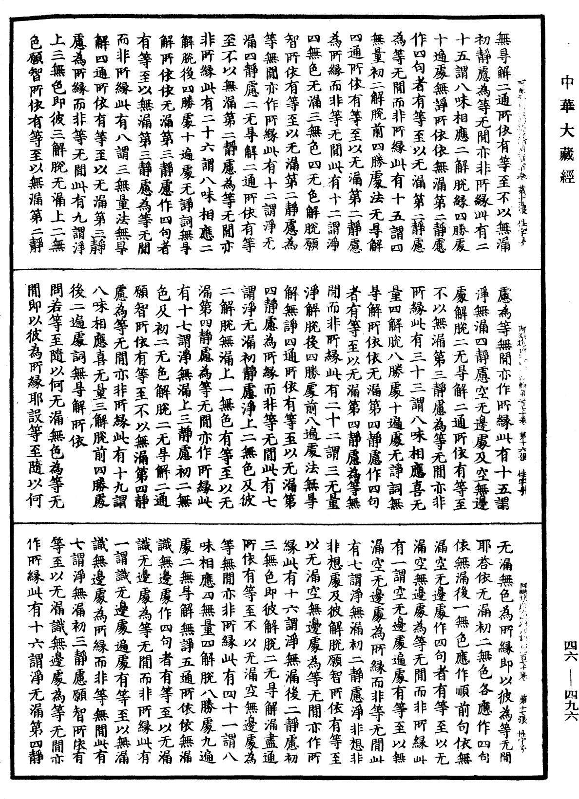 阿毗達磨大毗婆沙論《中華大藏經》_第46冊_第0496頁