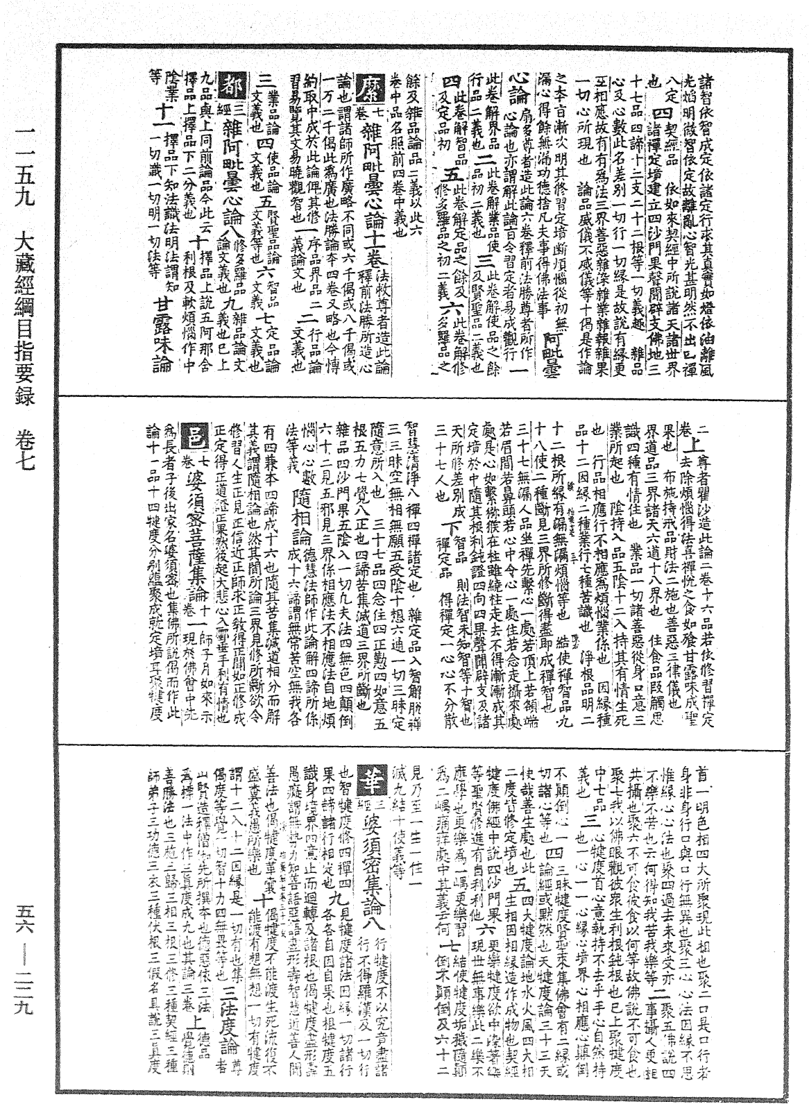 大藏經綱目指要錄《中華大藏經》_第56冊_第0229頁