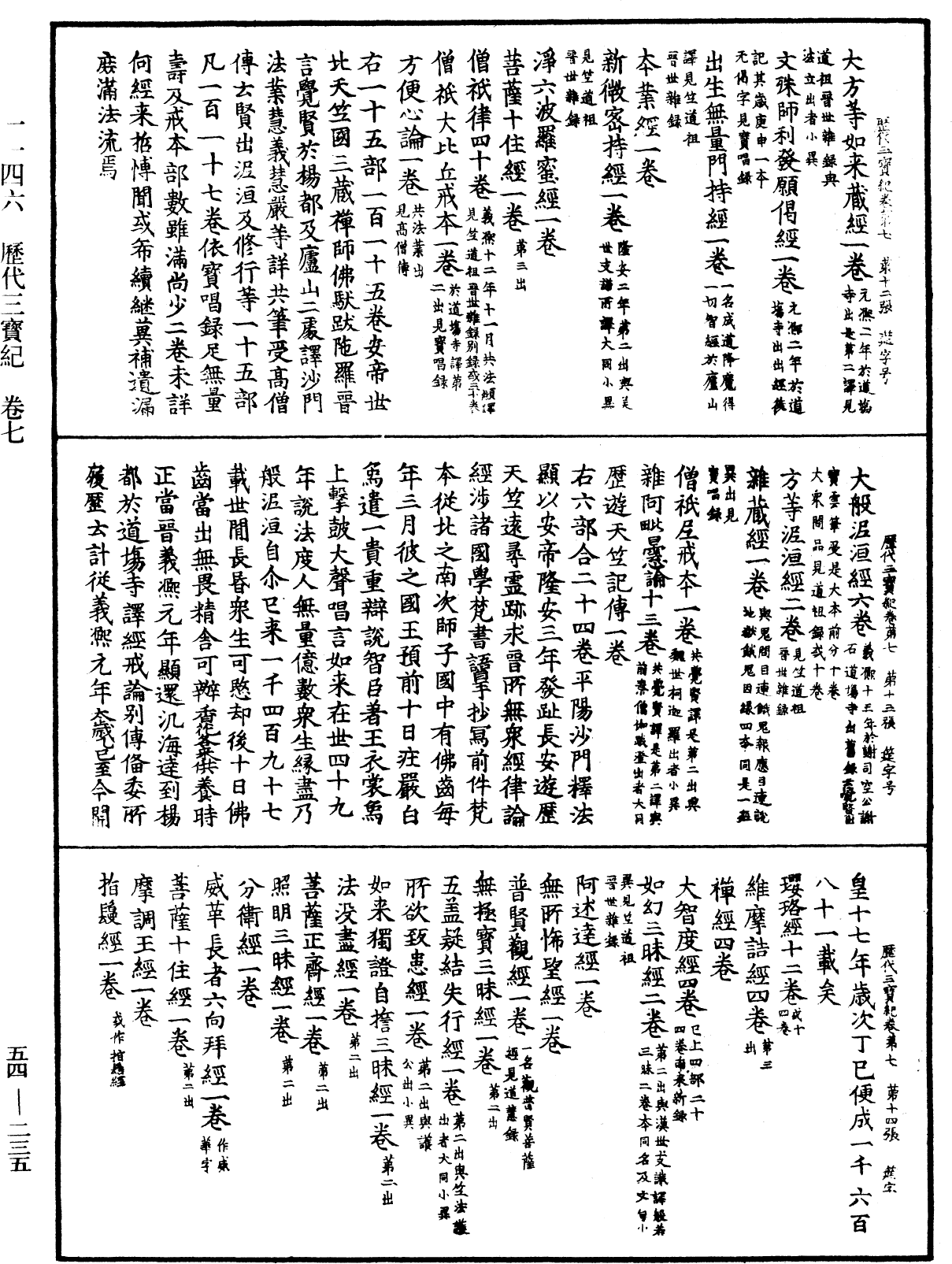 歷代三寶紀《中華大藏經》_第54冊_第235頁