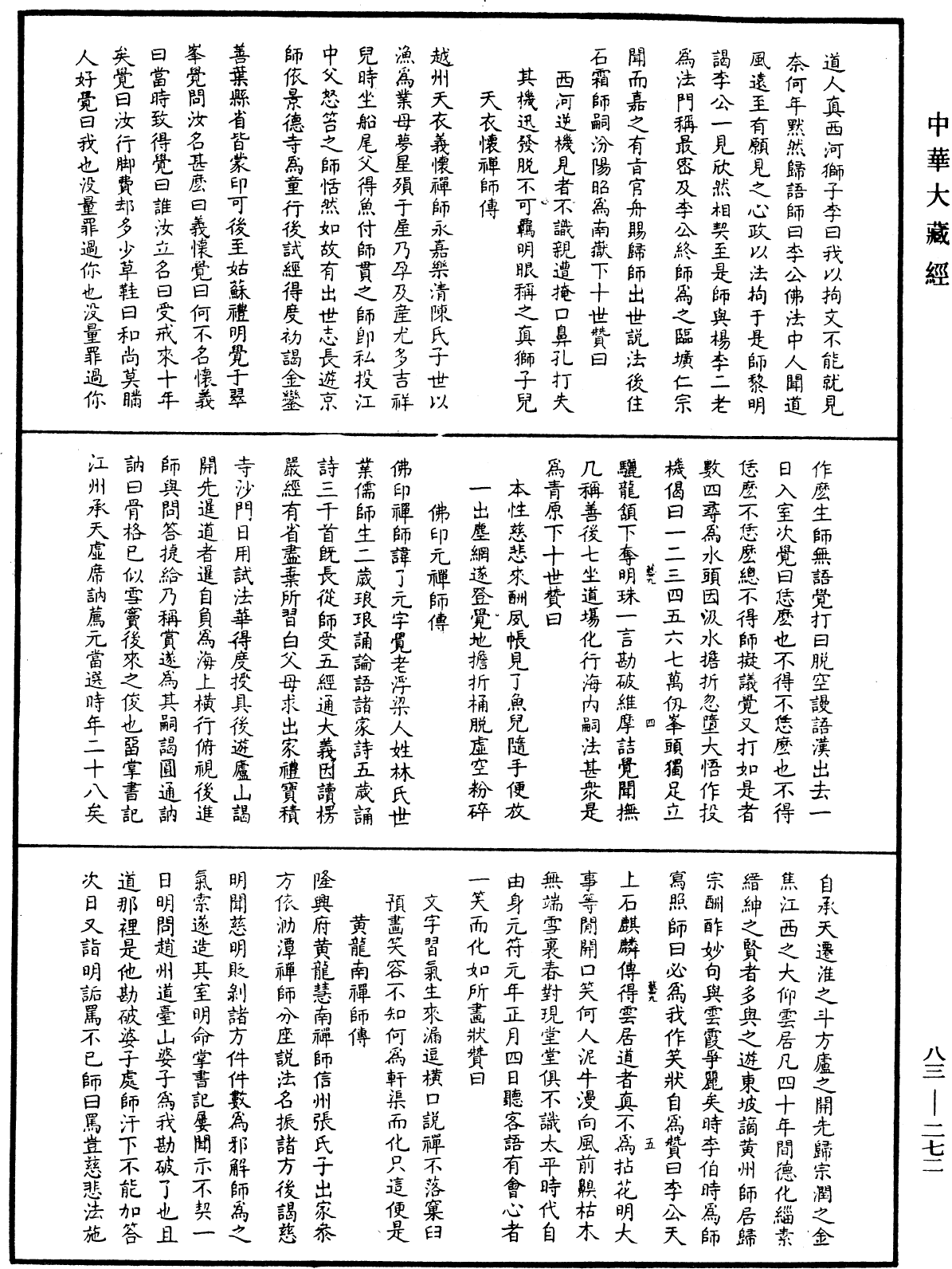 八十八祖傳贊《中華大藏經》_第83冊_第0272頁