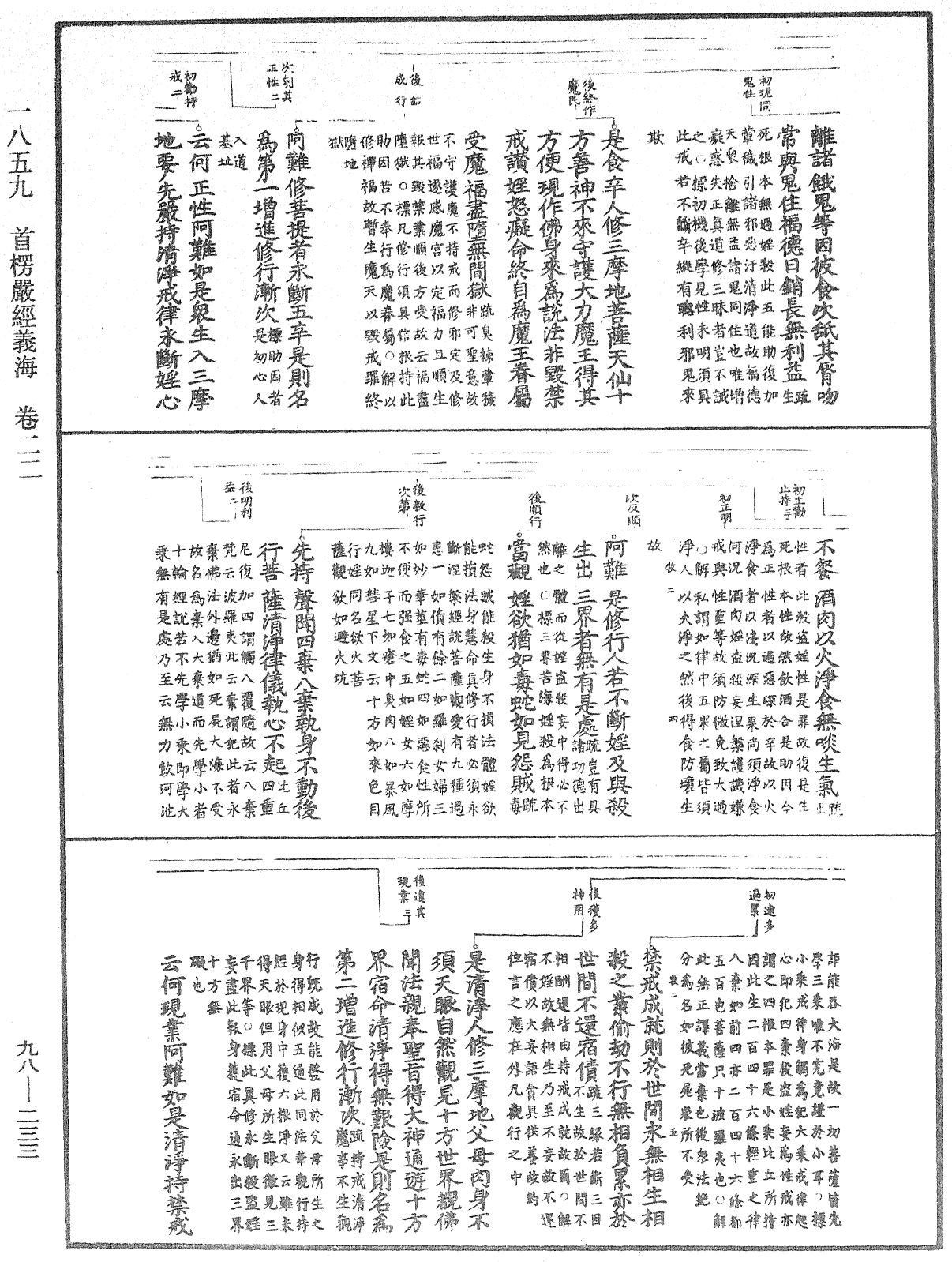 首楞嚴經義海《中華大藏經》_第98冊_第233頁