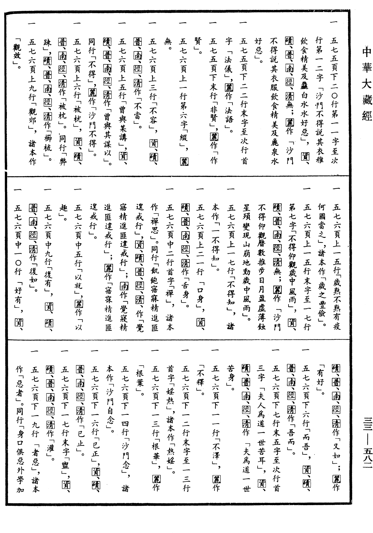 佛說梵志阿颰經《中華大藏經》_第33冊_第0582頁