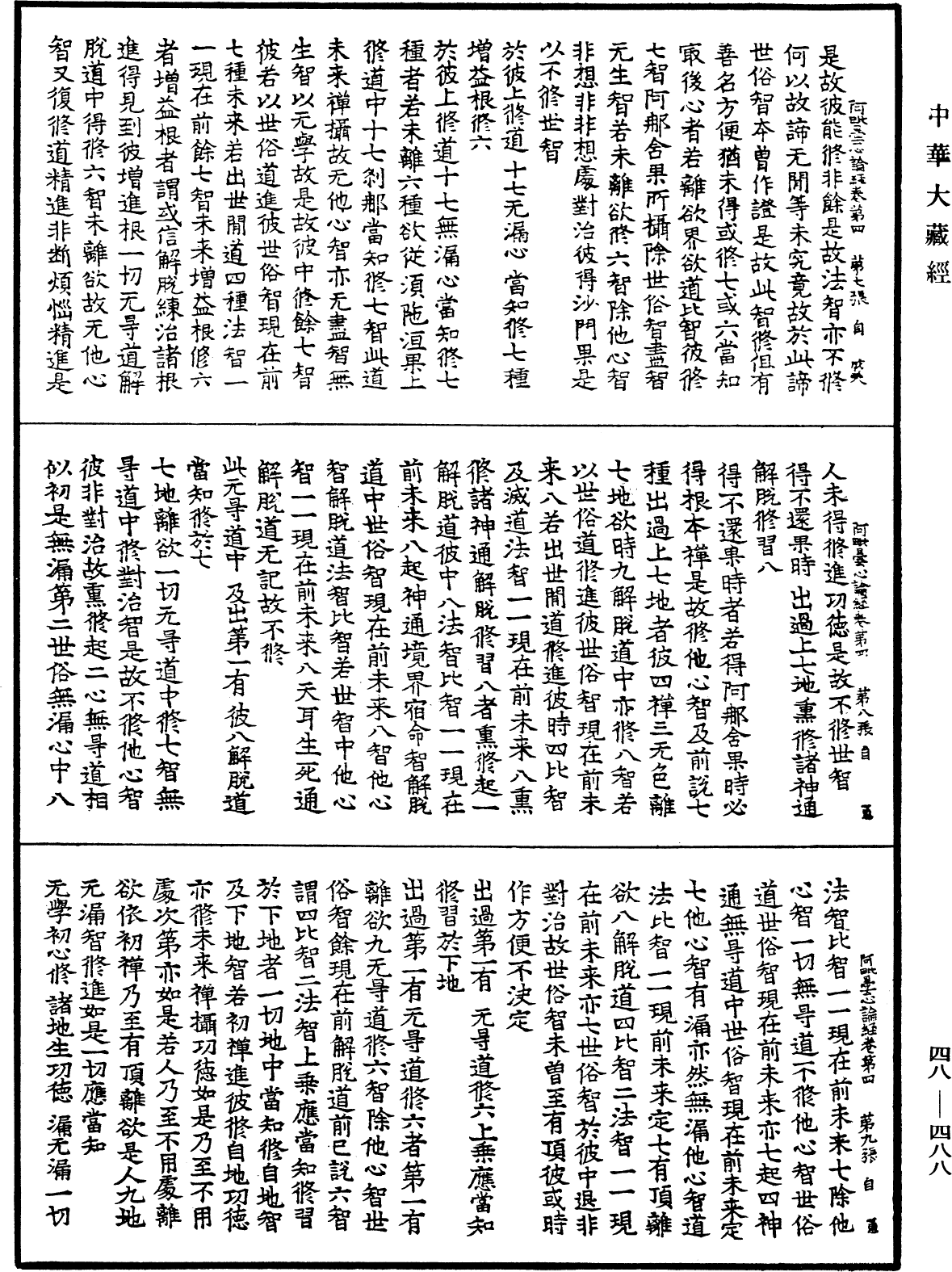 阿毗曇心論經《中華大藏經》_第48冊_第0488頁