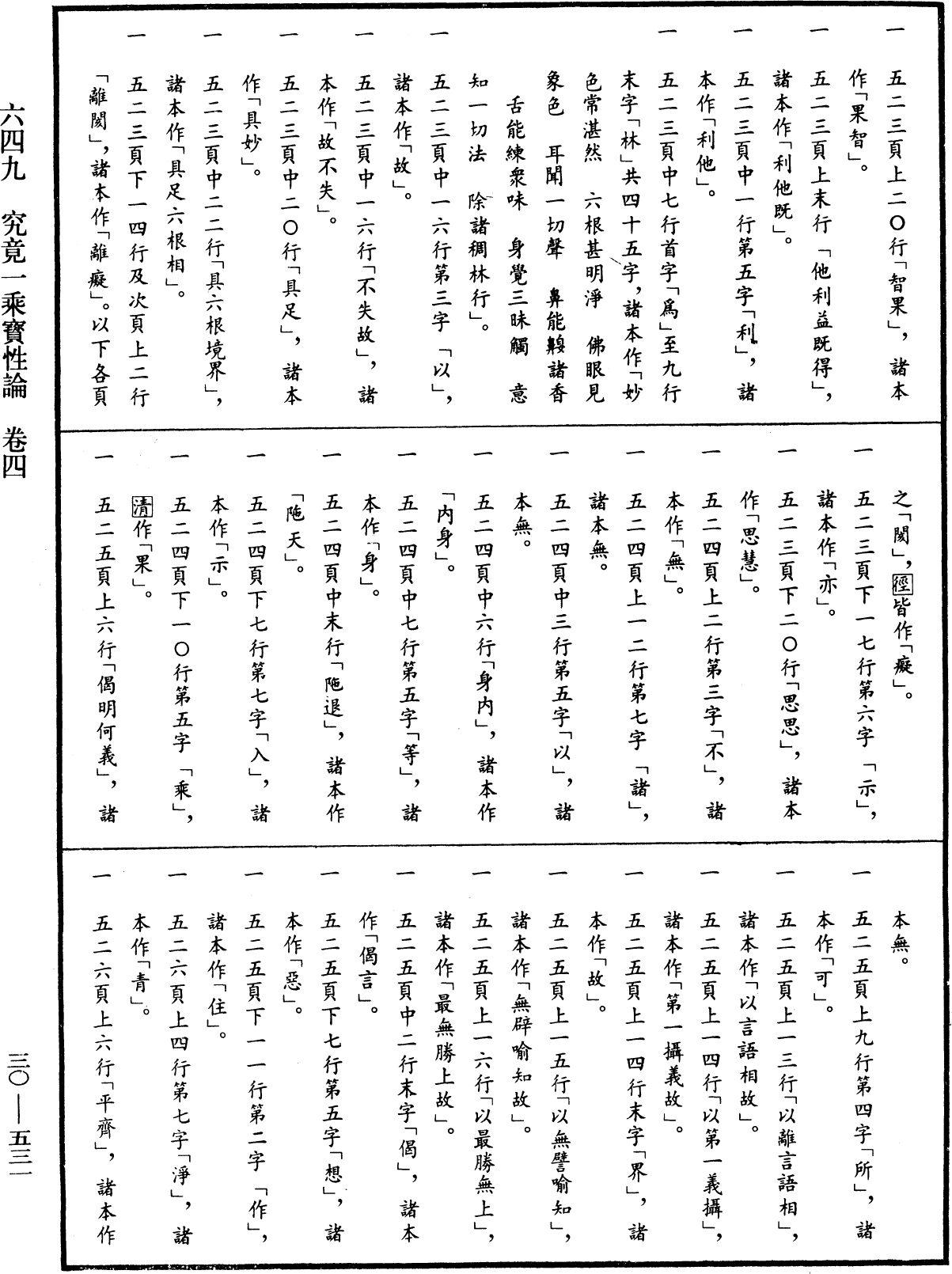 究竟一乘寶性論《中華大藏經》_第30冊_第0531頁