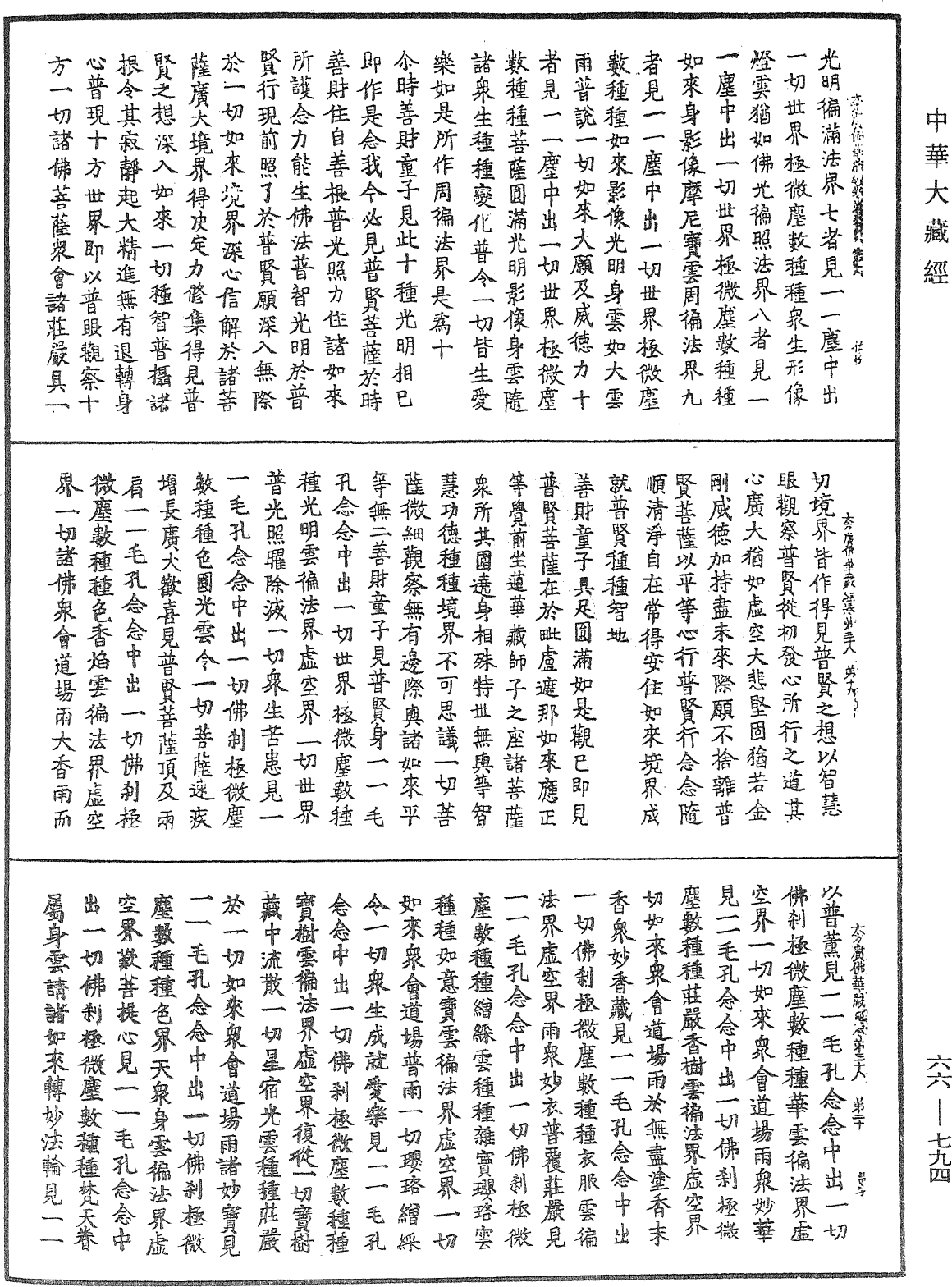 大方廣佛華嚴經《中華大藏經》_第66冊_第794頁