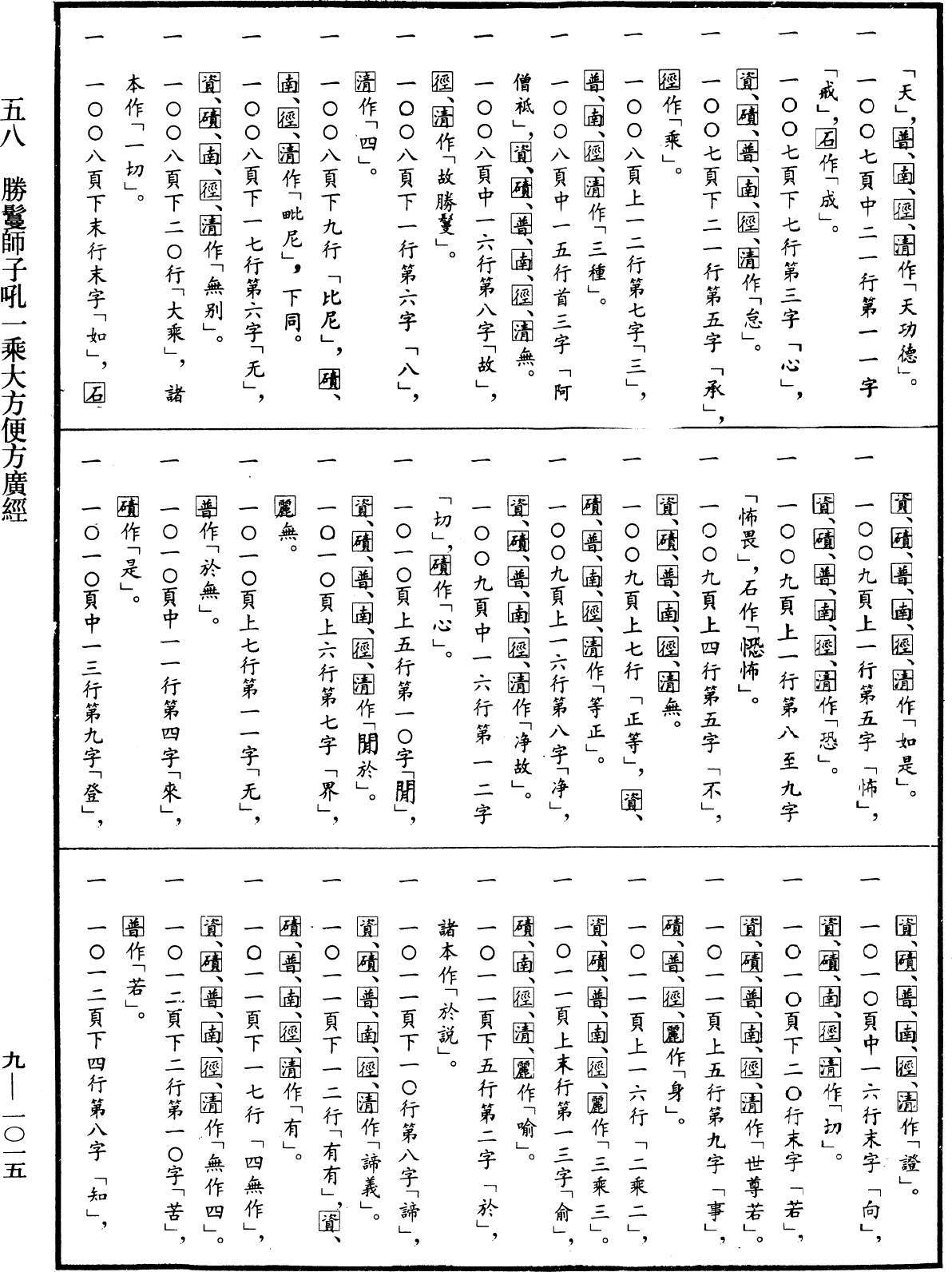 勝鬘獅子吼一乘大方便方廣經《中華大藏經》_第9冊_第1015頁