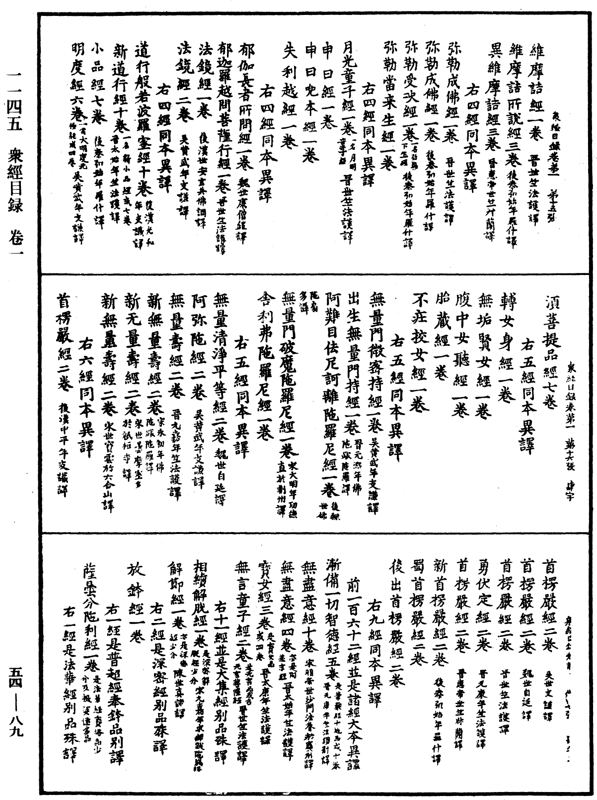 眾經目錄《中華大藏經》_第54冊_第089頁