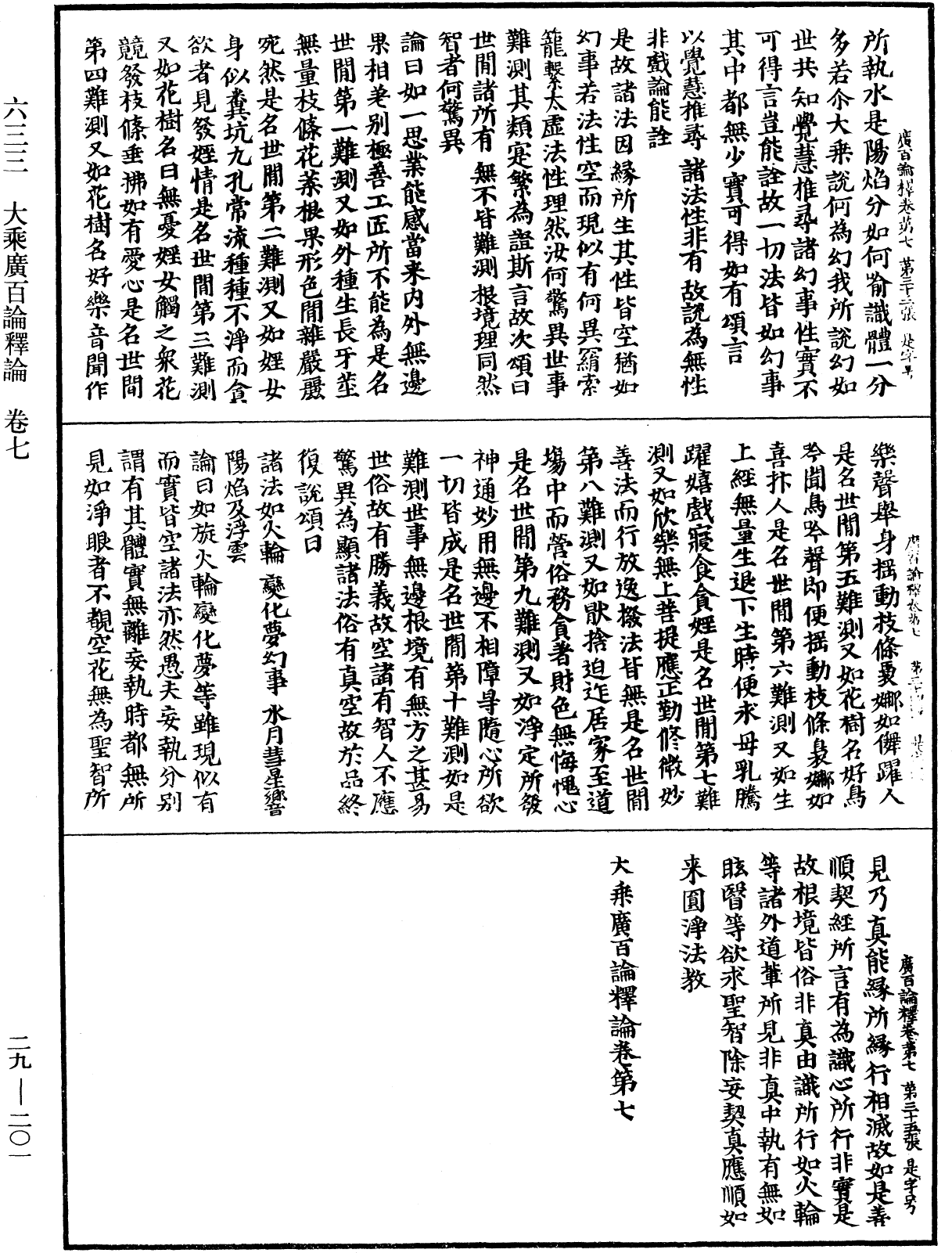 大乘廣百論釋論《中華大藏經》_第29冊_第0201頁