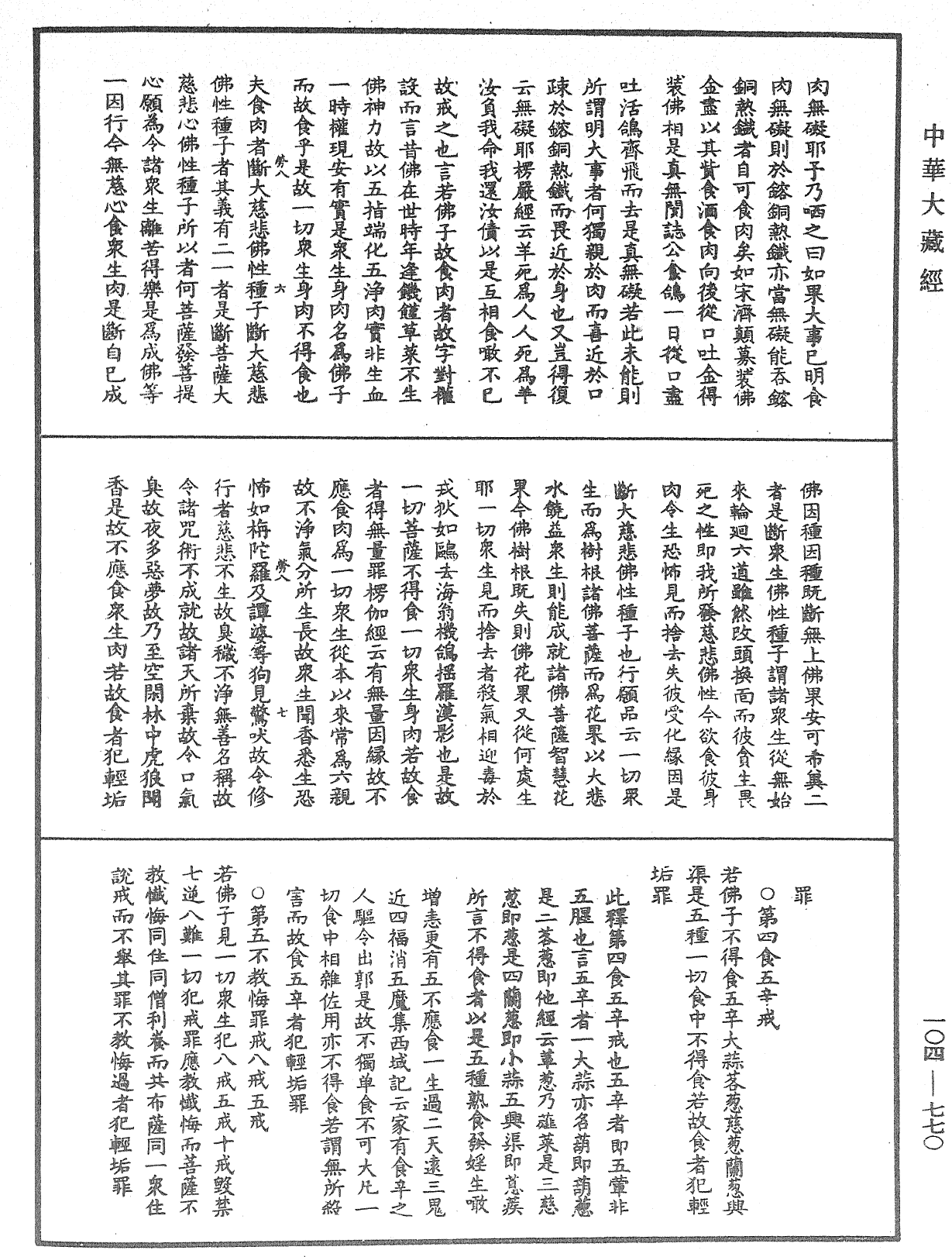 佛说梵网经直解《中华大藏经》_第104册_第770页