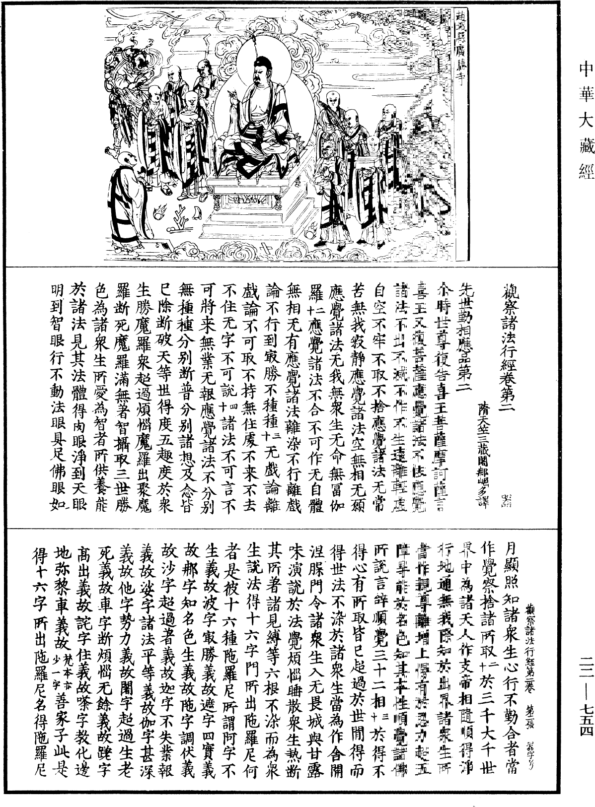 觀察諸法行經《中華大藏經》_第22冊_第754頁