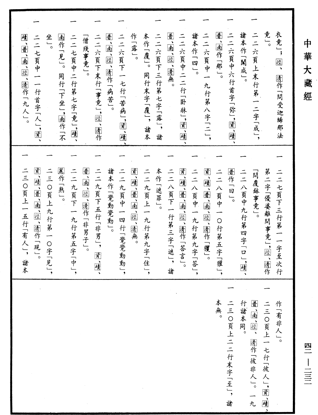 薩婆多部毗尼摩得勒伽經《中華大藏經》_第42冊_第232頁3