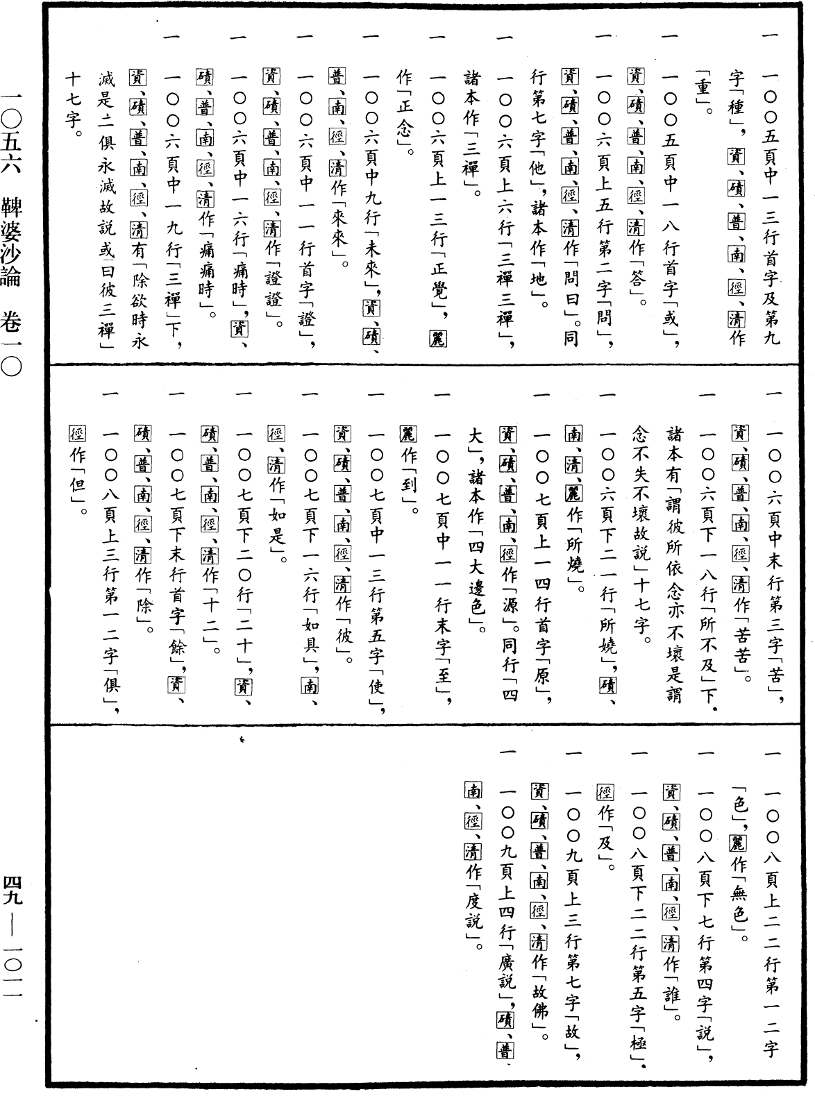 鞞婆沙論《中華大藏經》_第49冊_第1011頁10