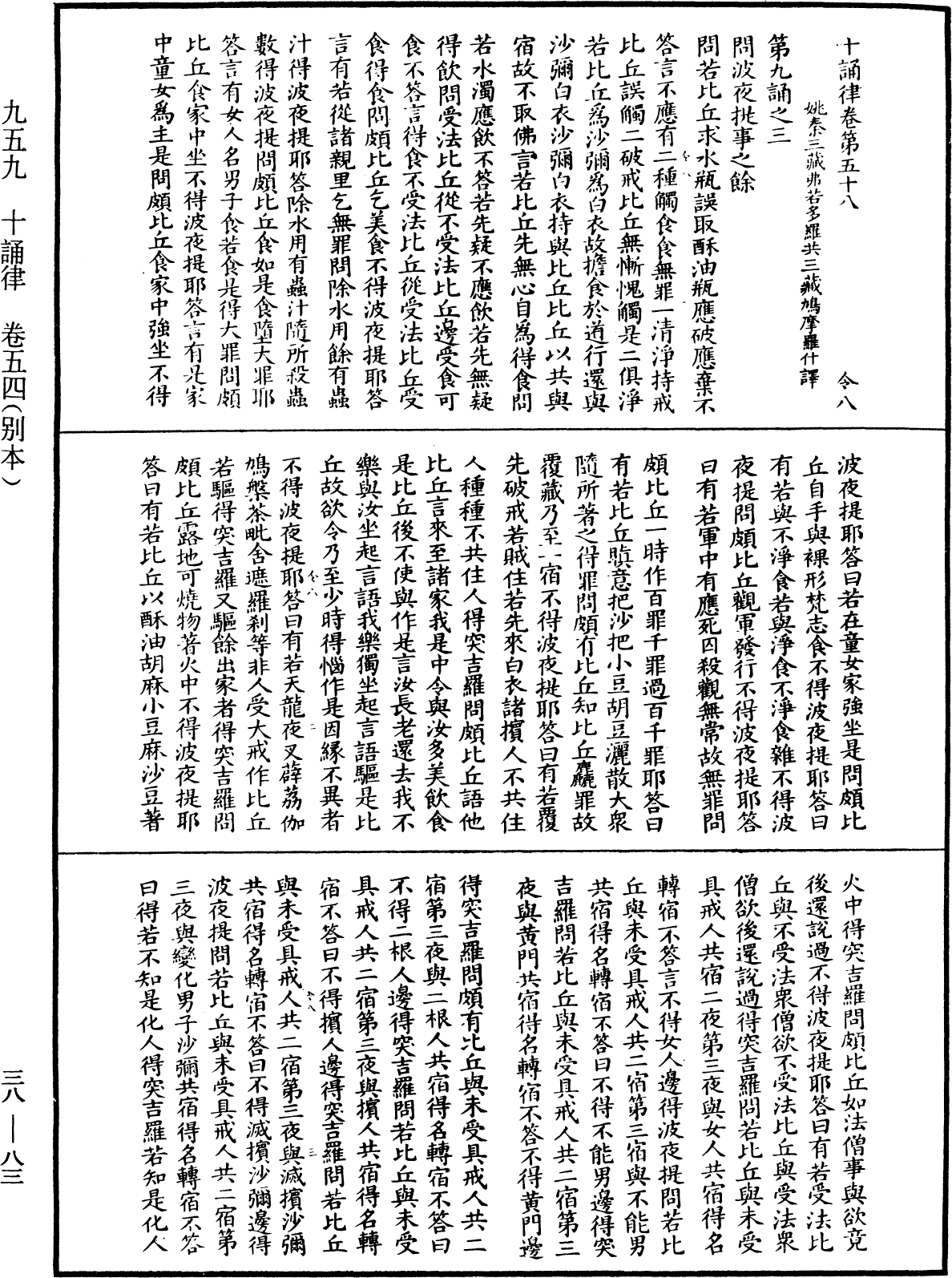 十誦律《中華大藏經》_第38冊_第083頁