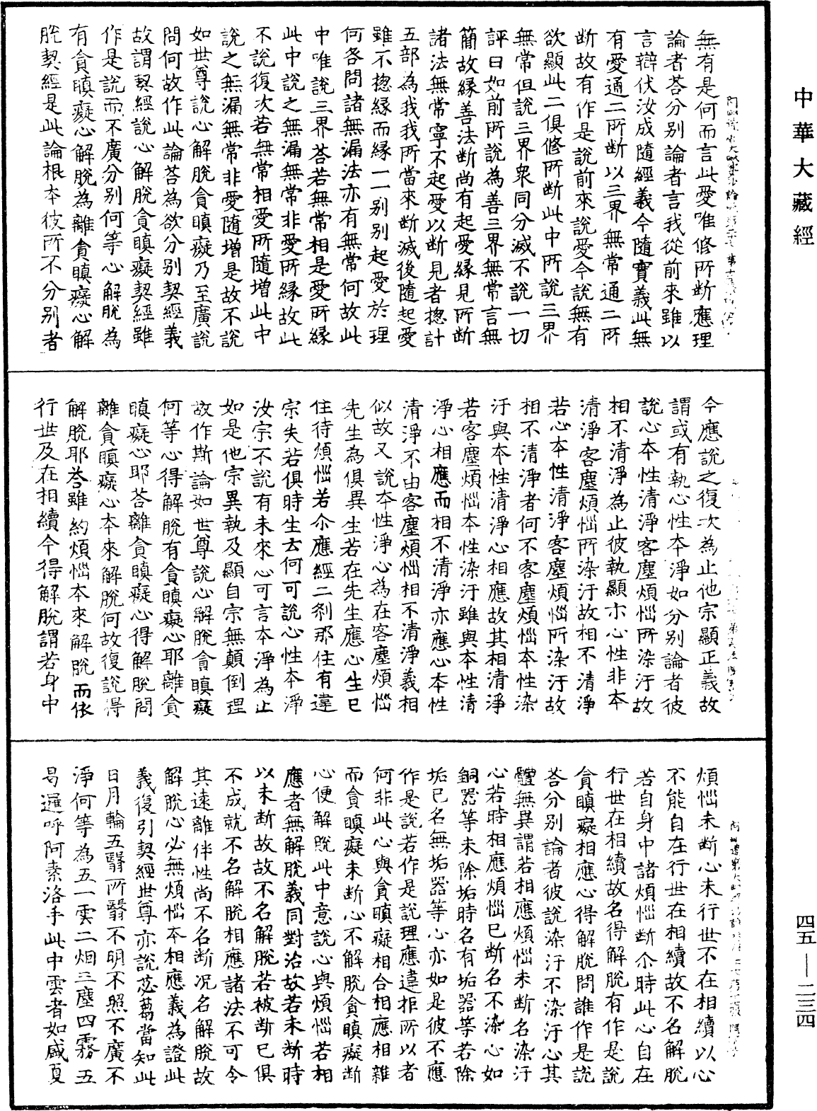 阿毗達磨大毗婆沙論《中華大藏經》_第45冊_第234頁